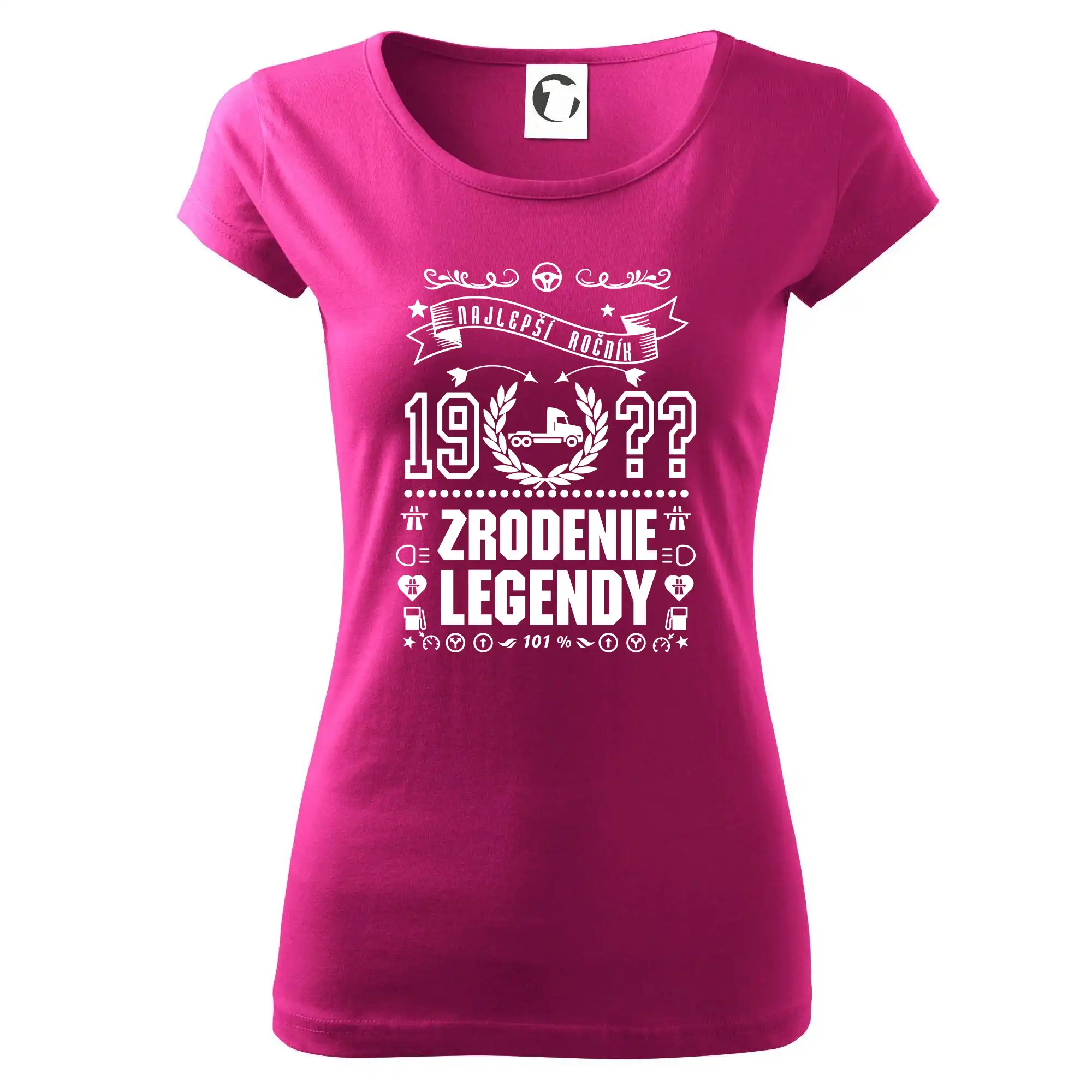 Trička Zrodenie legendy - Zrodenie legendy pre kamioňáka - Dámske tričko Pure