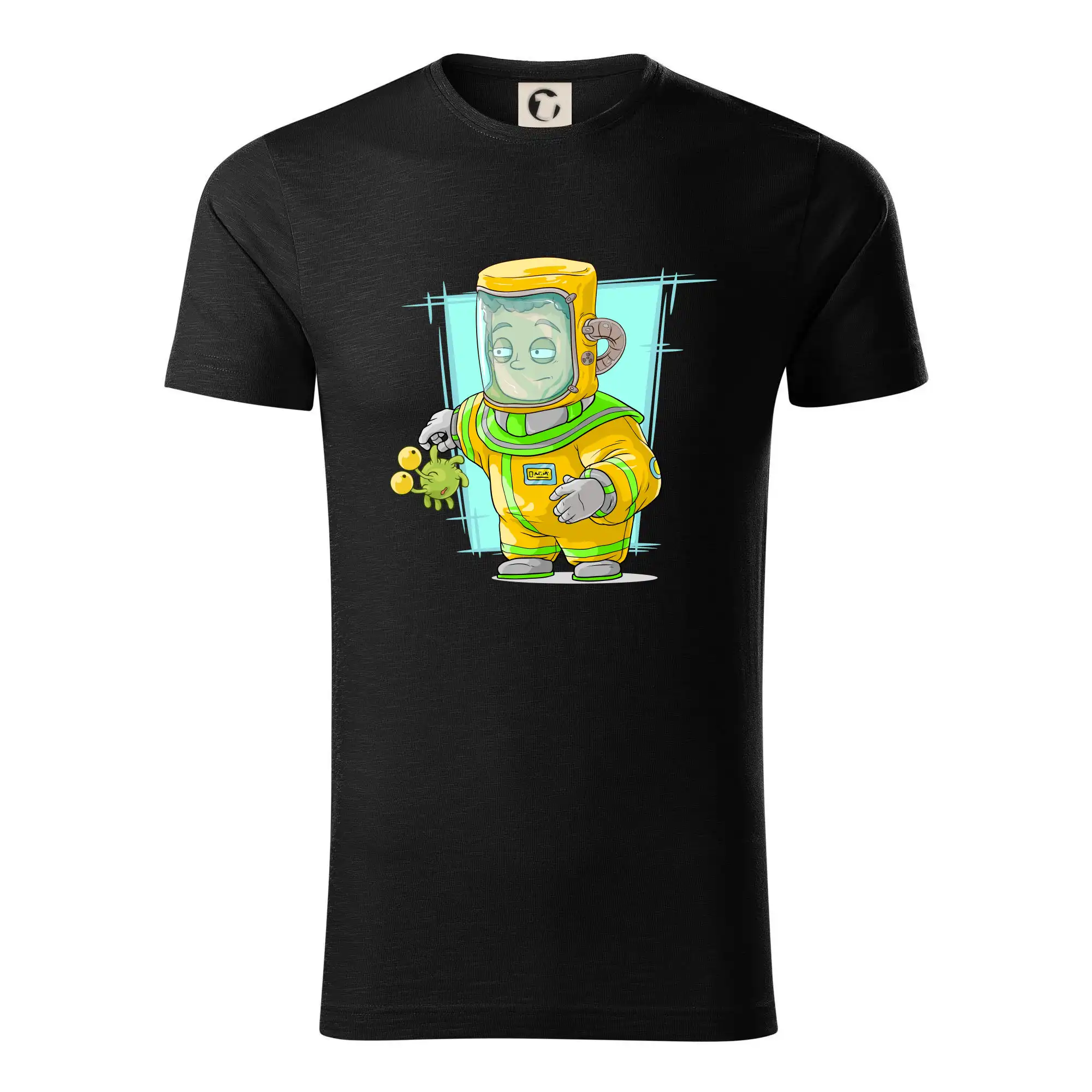 Vesmirne tričká - Vesmírny vojak tyrkysový - Tričko z organickej bavlny