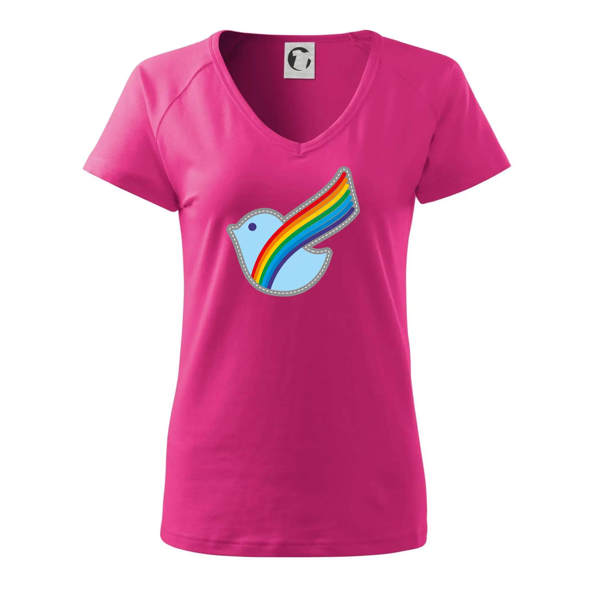 Tričká pre pohodový ľudí - Dúhová holubica - Tričko dámske Dream