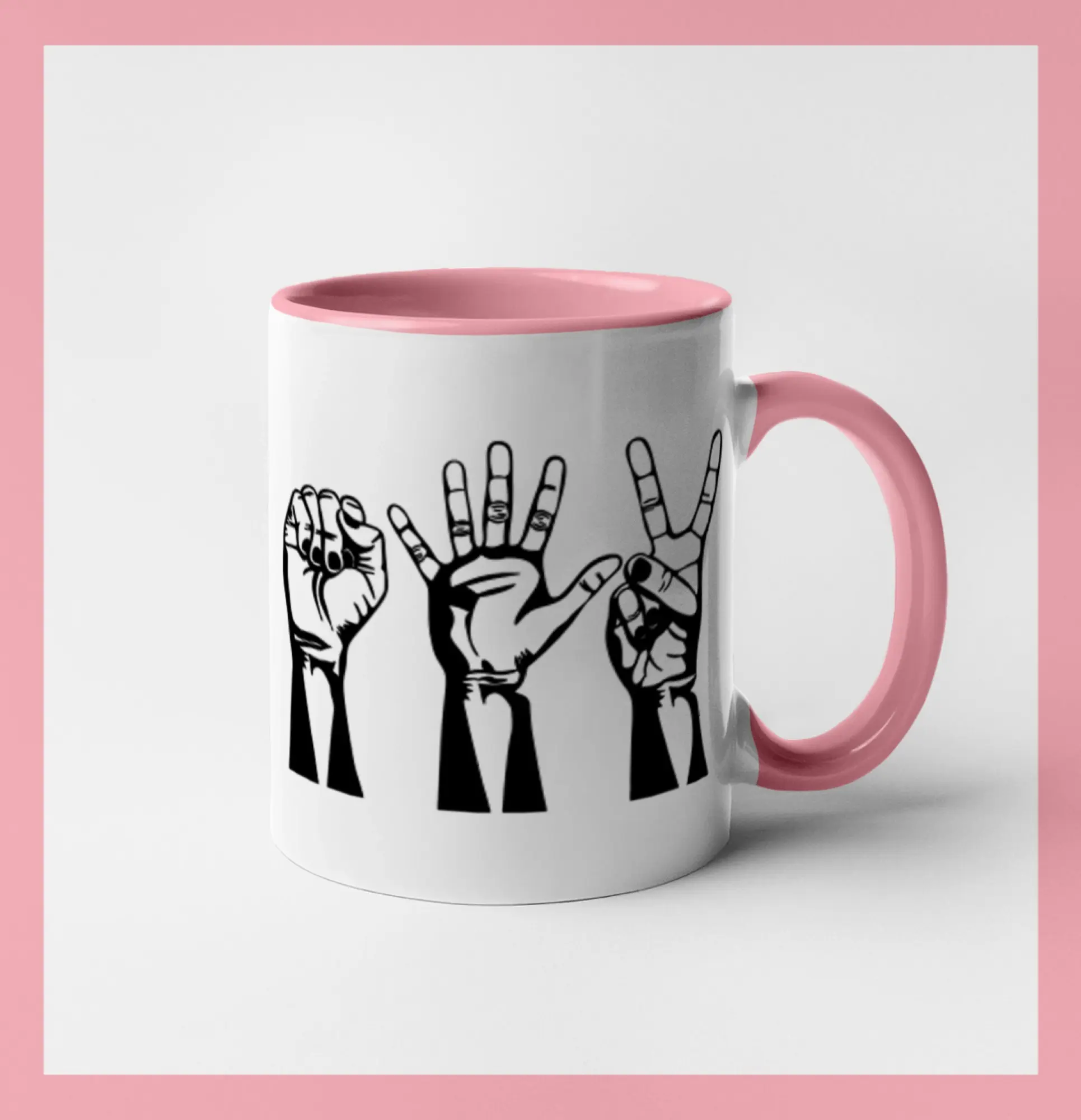 Kameň nožnice papier čierne