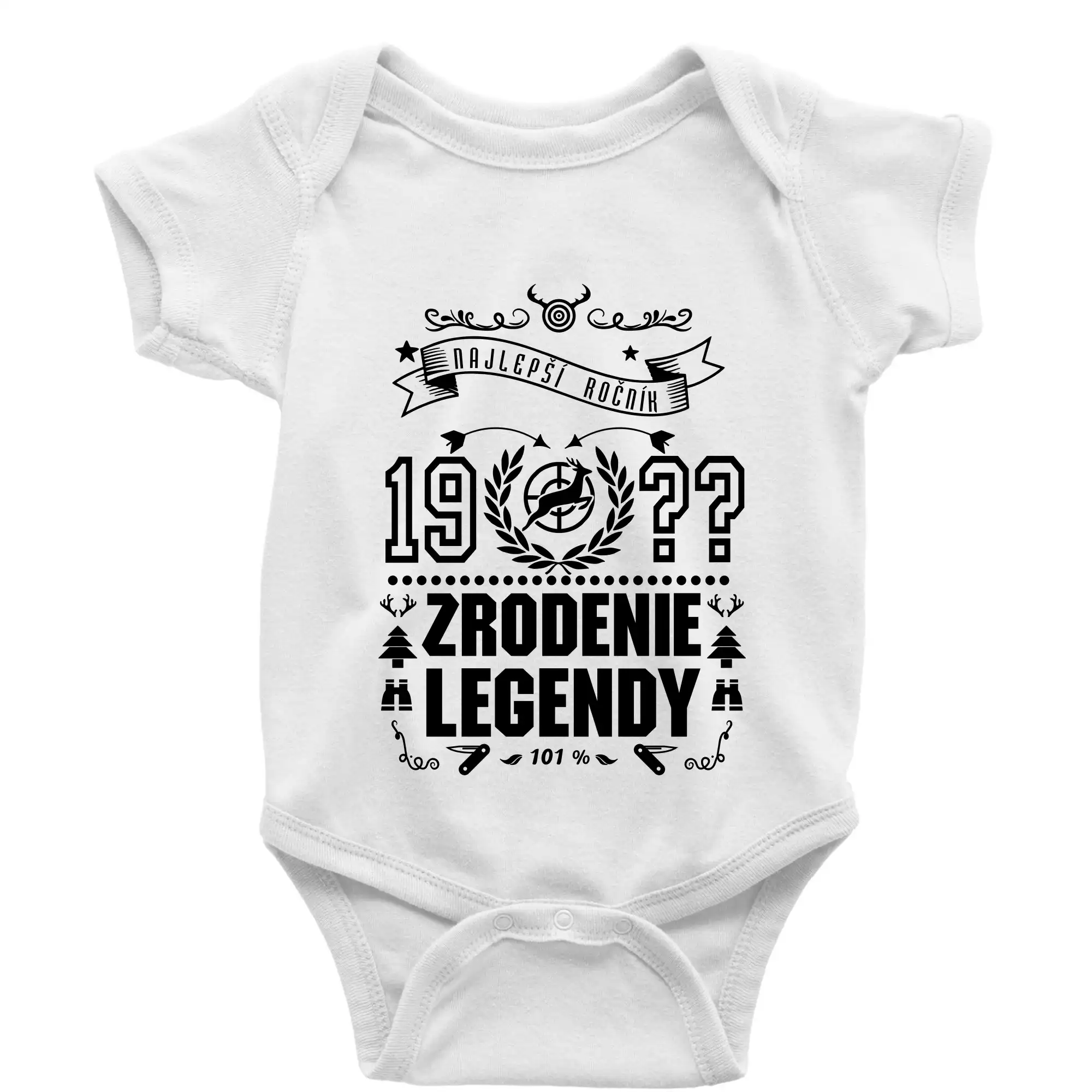 Trička Zrodenie legendy - Zrodenie legendy - pre poľovníkov - Body dojčenské s krátkym rukávom
