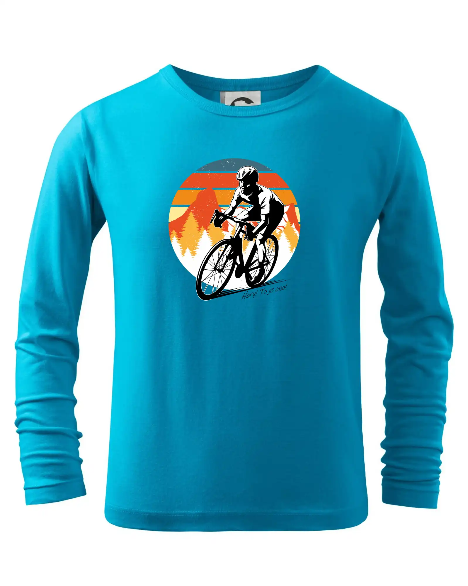 Tričko ako darček pre cyklistu - Cyklista - Mountains! This is it! - Tričko detské Long Sleeve