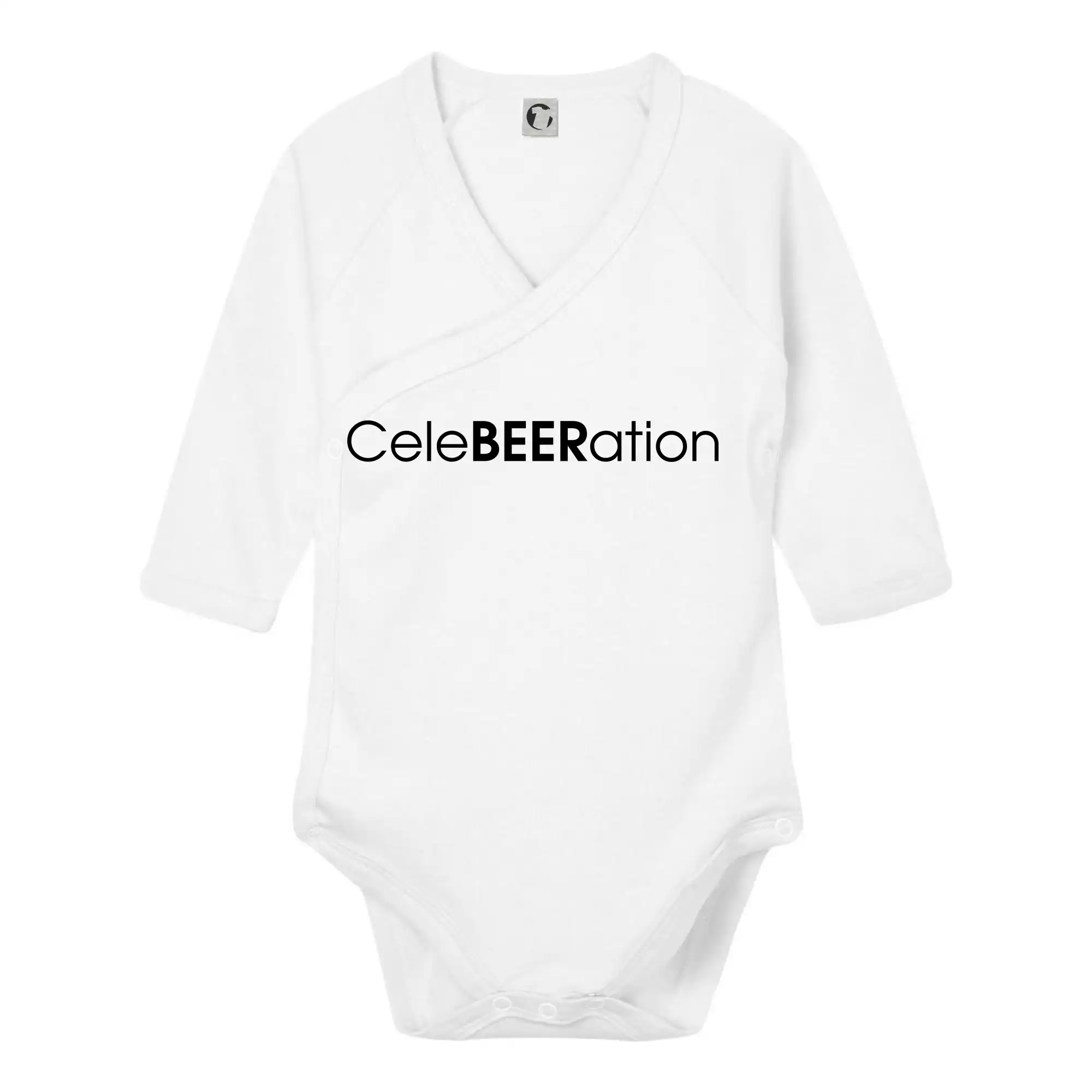 Vtipná tričká pre pivárov - Pivné nápisy CeleBEERation - Body zavinovacie s dlhým rukávom