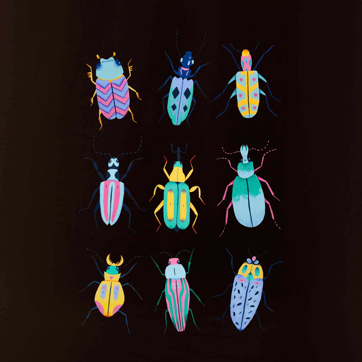 Barevní brouci (studio-arte.cz)