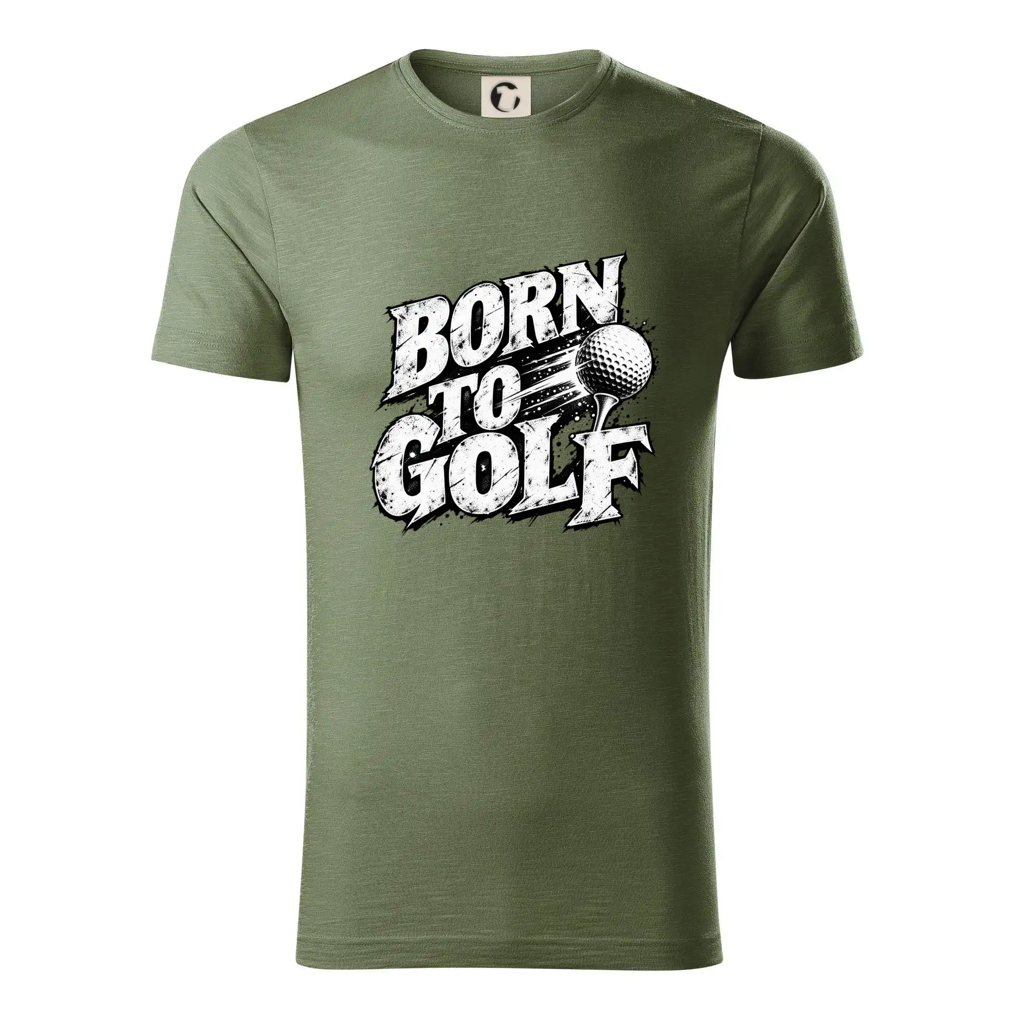 Born to golf černobílý drsný potisk