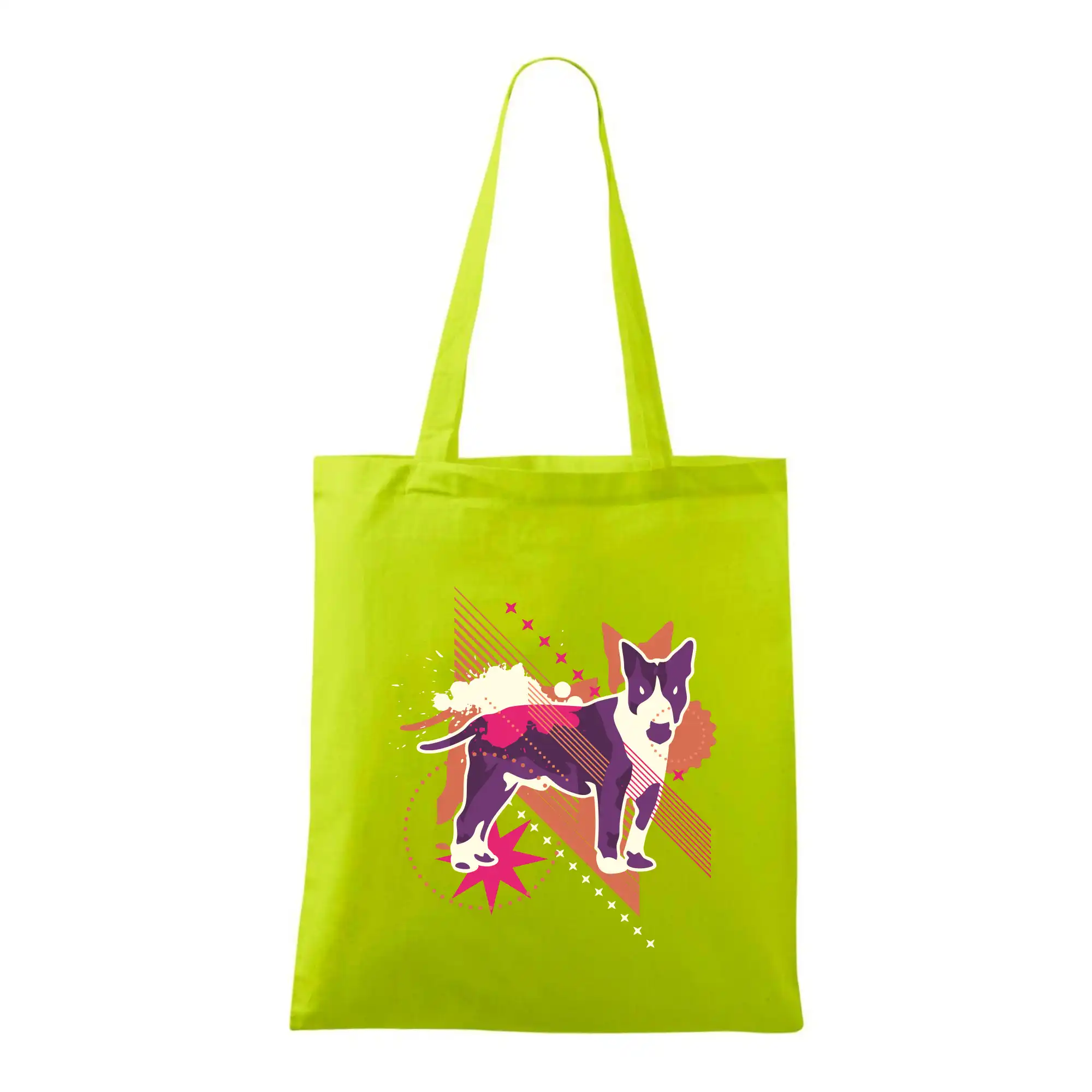 Pes abstrakce fialový