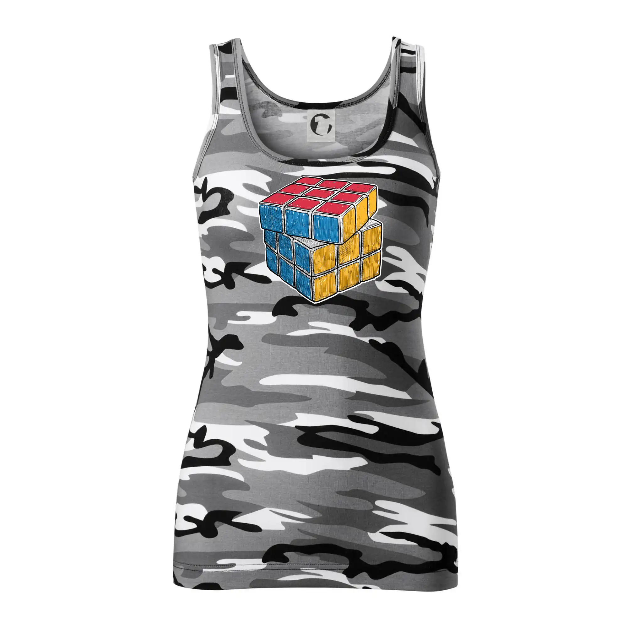 Rubikova kostka kreslená