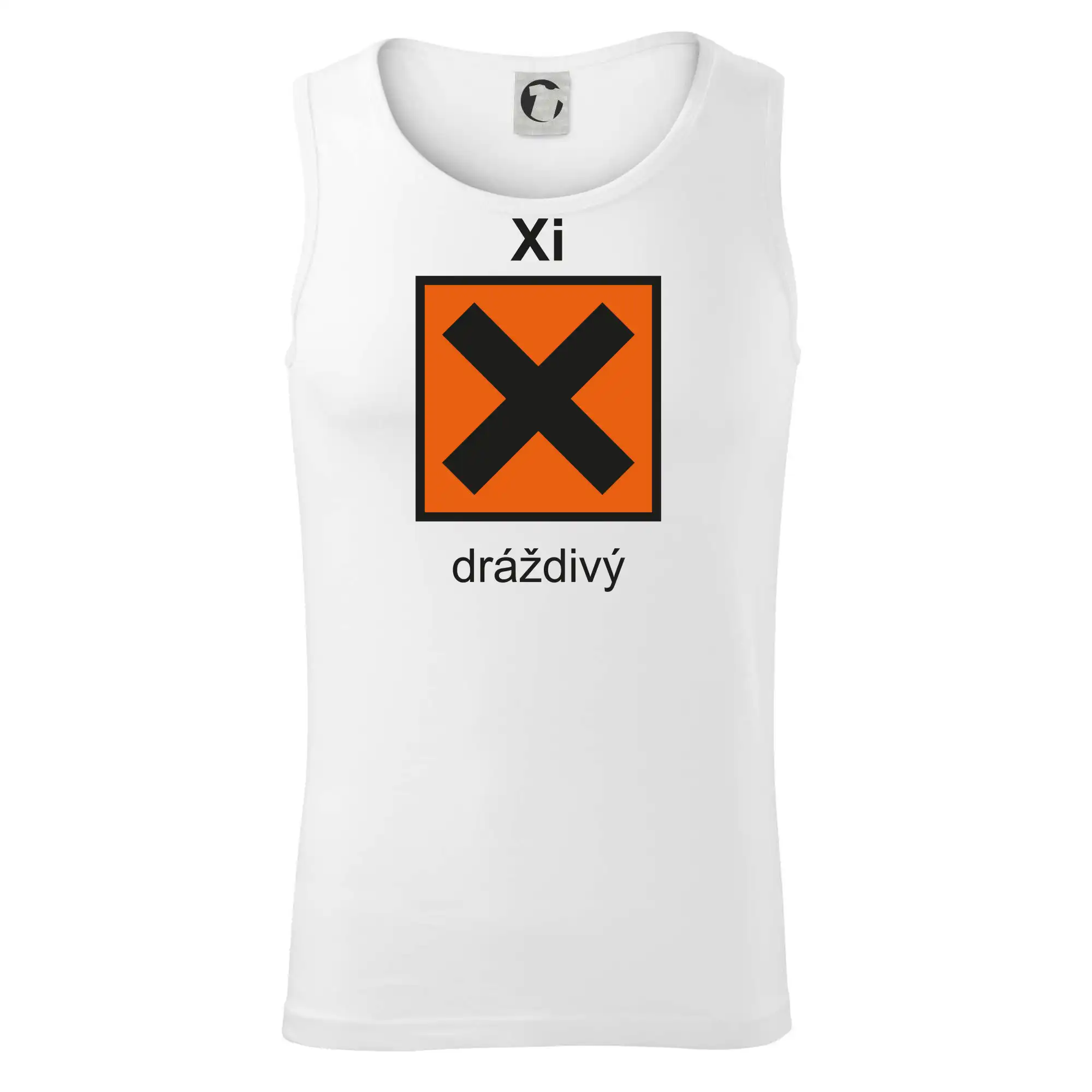 Xi Dráždivý - Výstražná tabulka na tričku