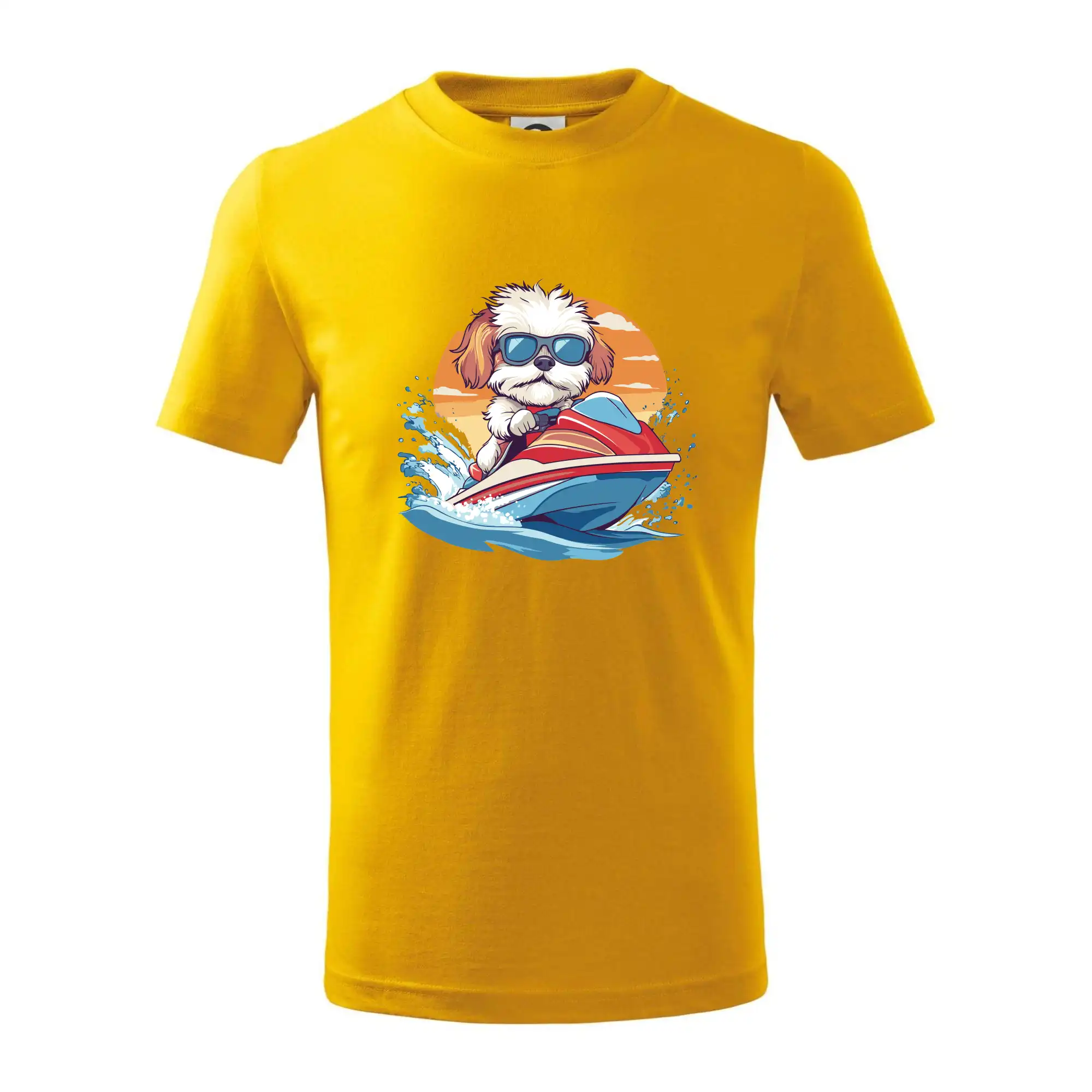 Bišonek na vodním skútru