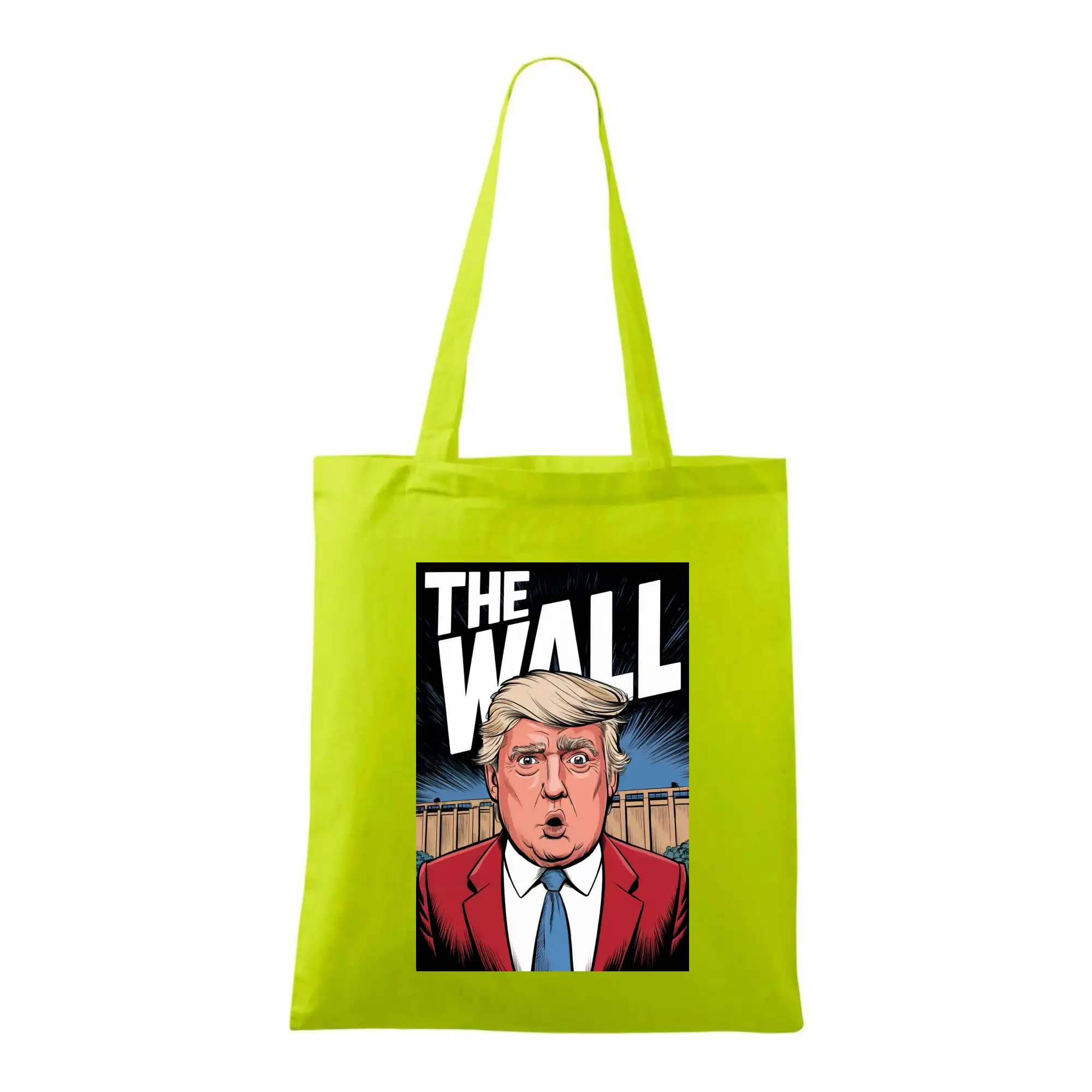 Politické tričká - The wall Trump - Taška bavlnená