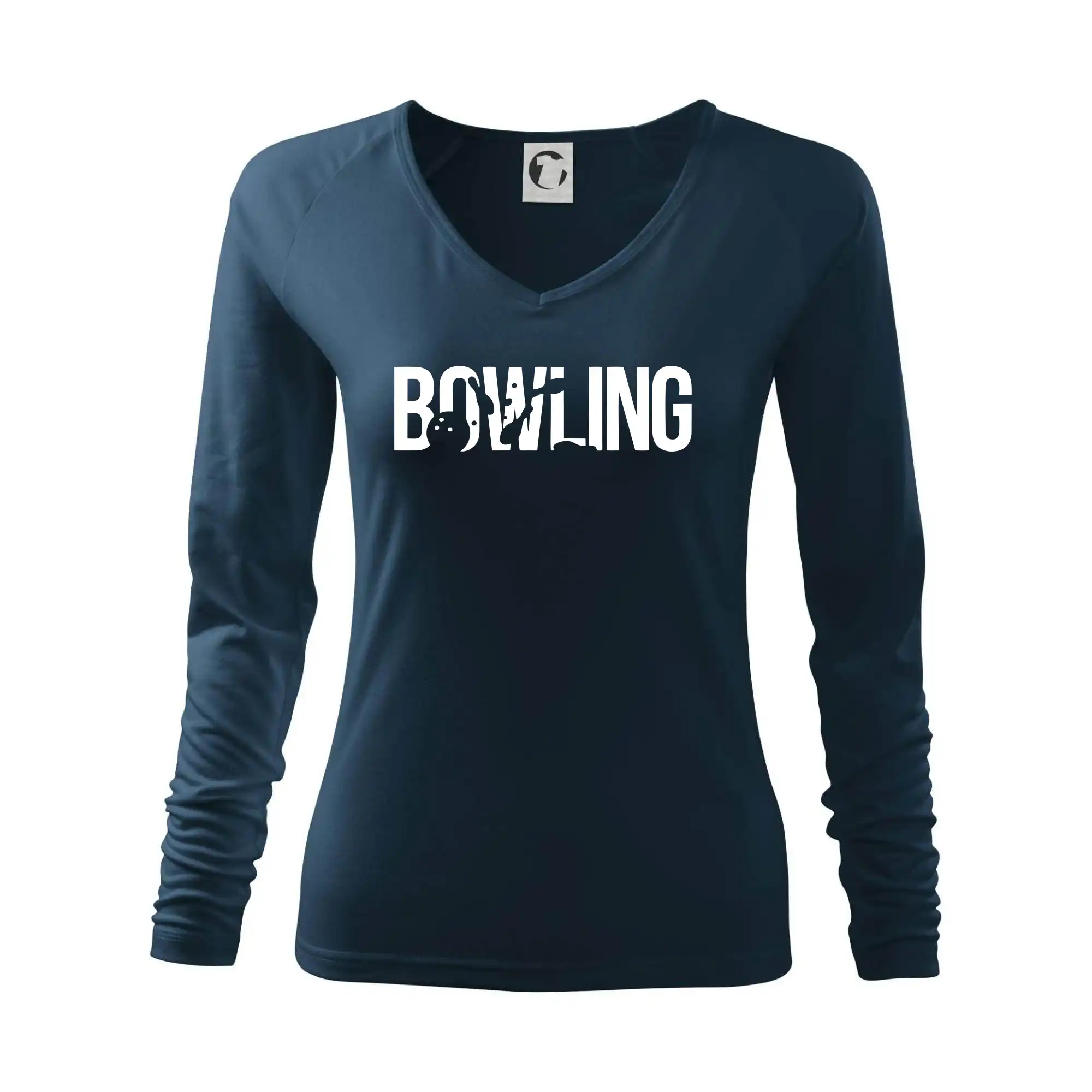 Tričká Bowling - Bowling nápis kolky - Tričko dámske Elegance