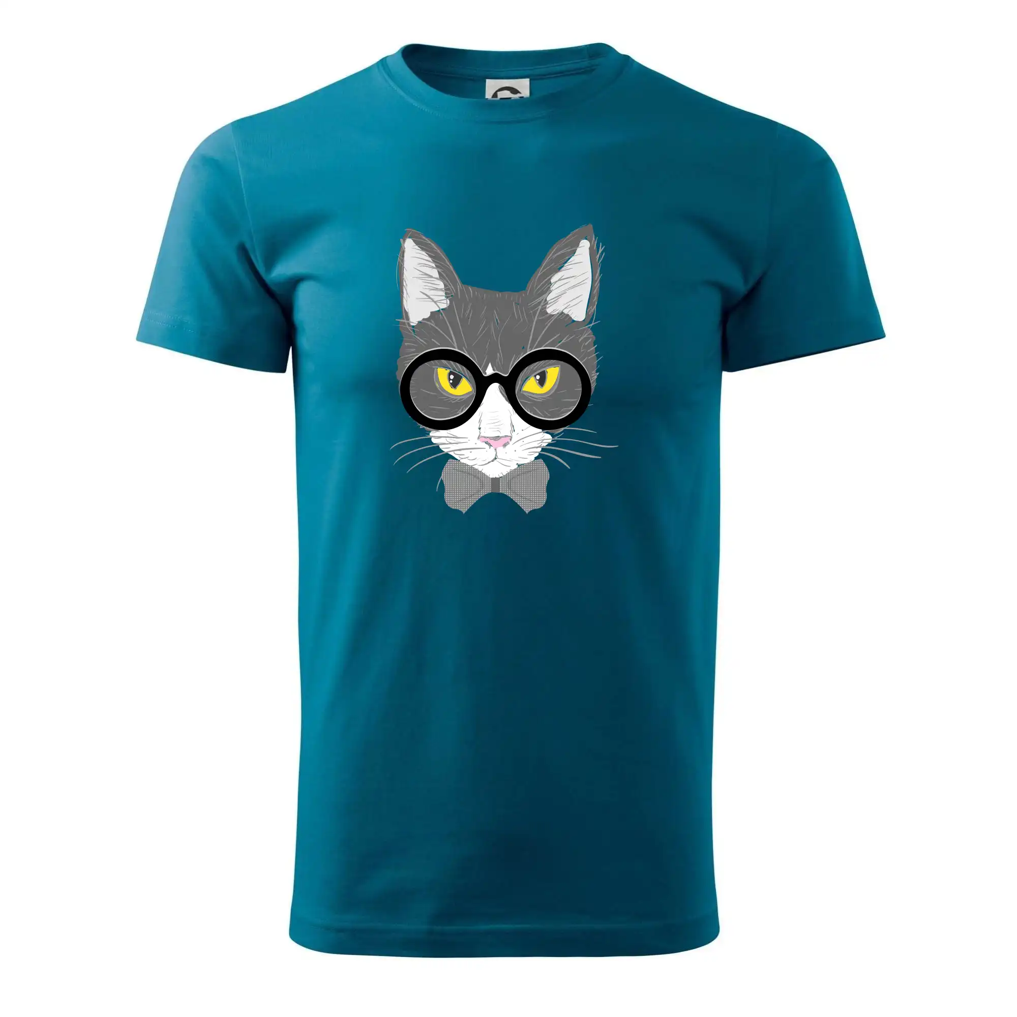 Vtipná tričká s mačkou - Hipster Mikeš - Pánske tričko nižšej gramáže