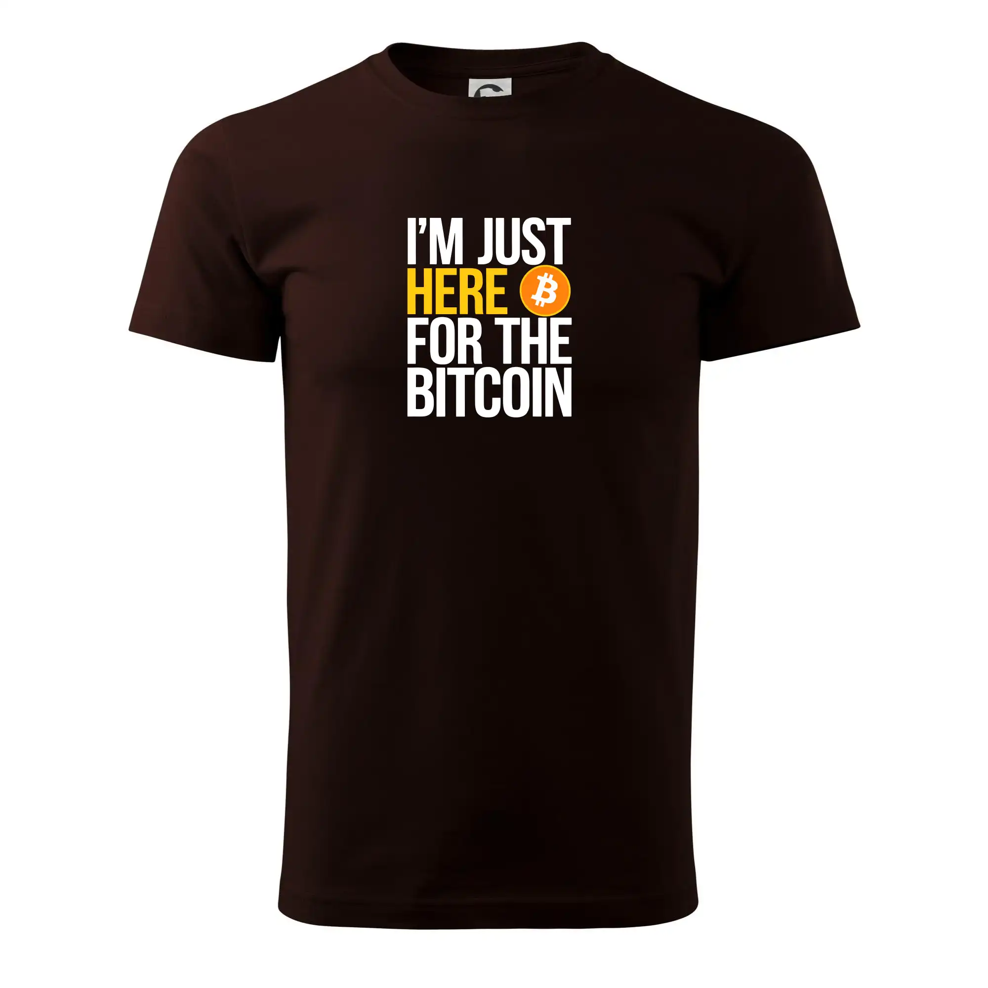 I'm just here for the Bitcoin - Klasické pánske tričko vyššej gramáže
