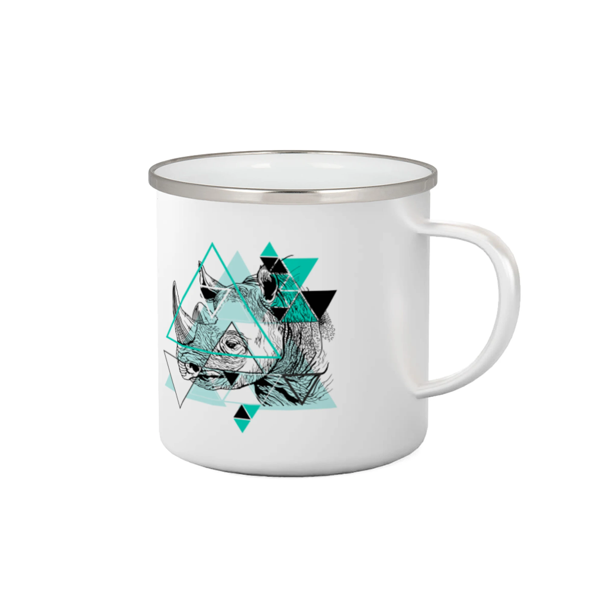 Tričká so zvieratami - Biely nosorožec (Pecka design) - Plecháčik