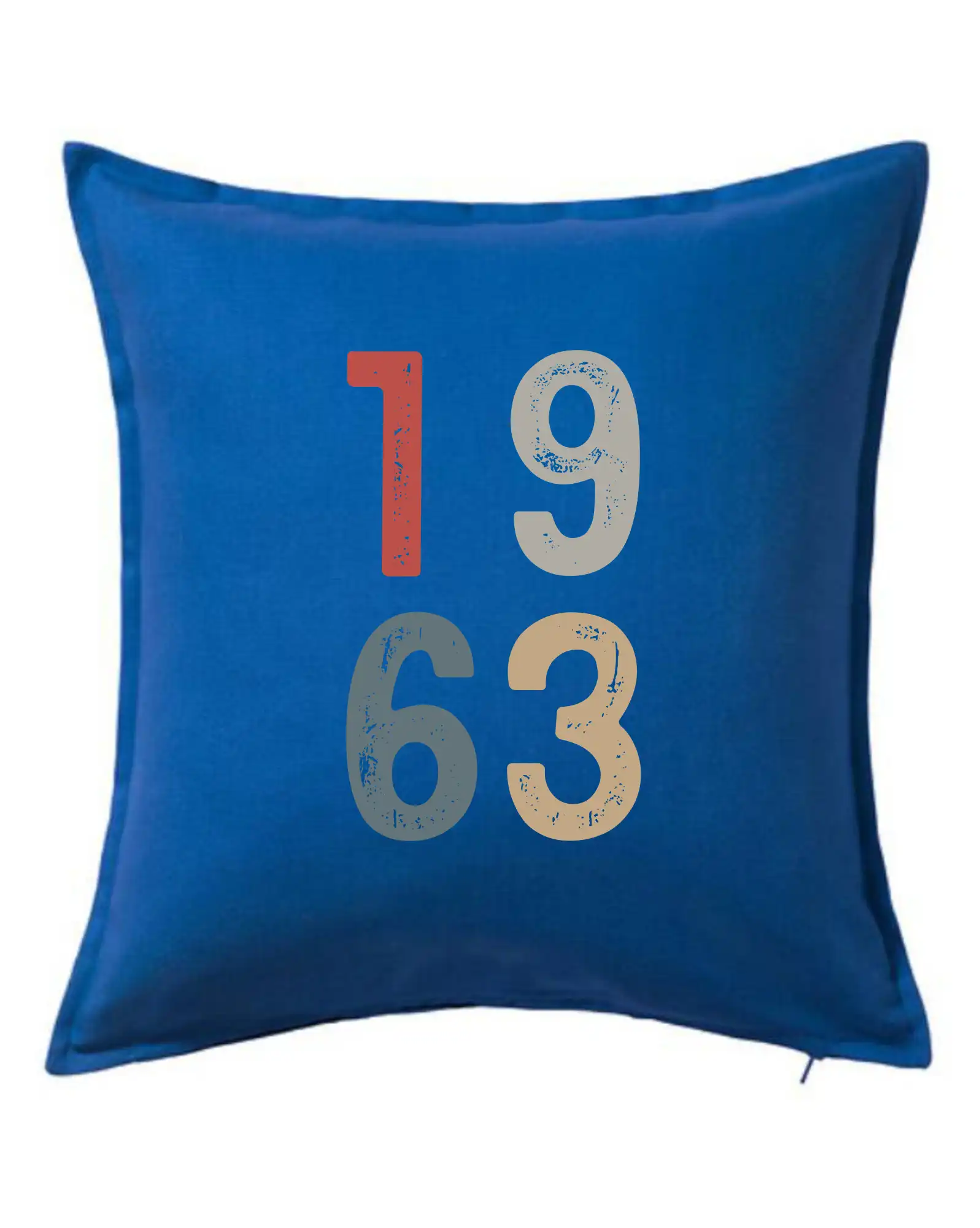 Tričká k narodeninám - Vintage číslica 1963 - Vankúš 50x50