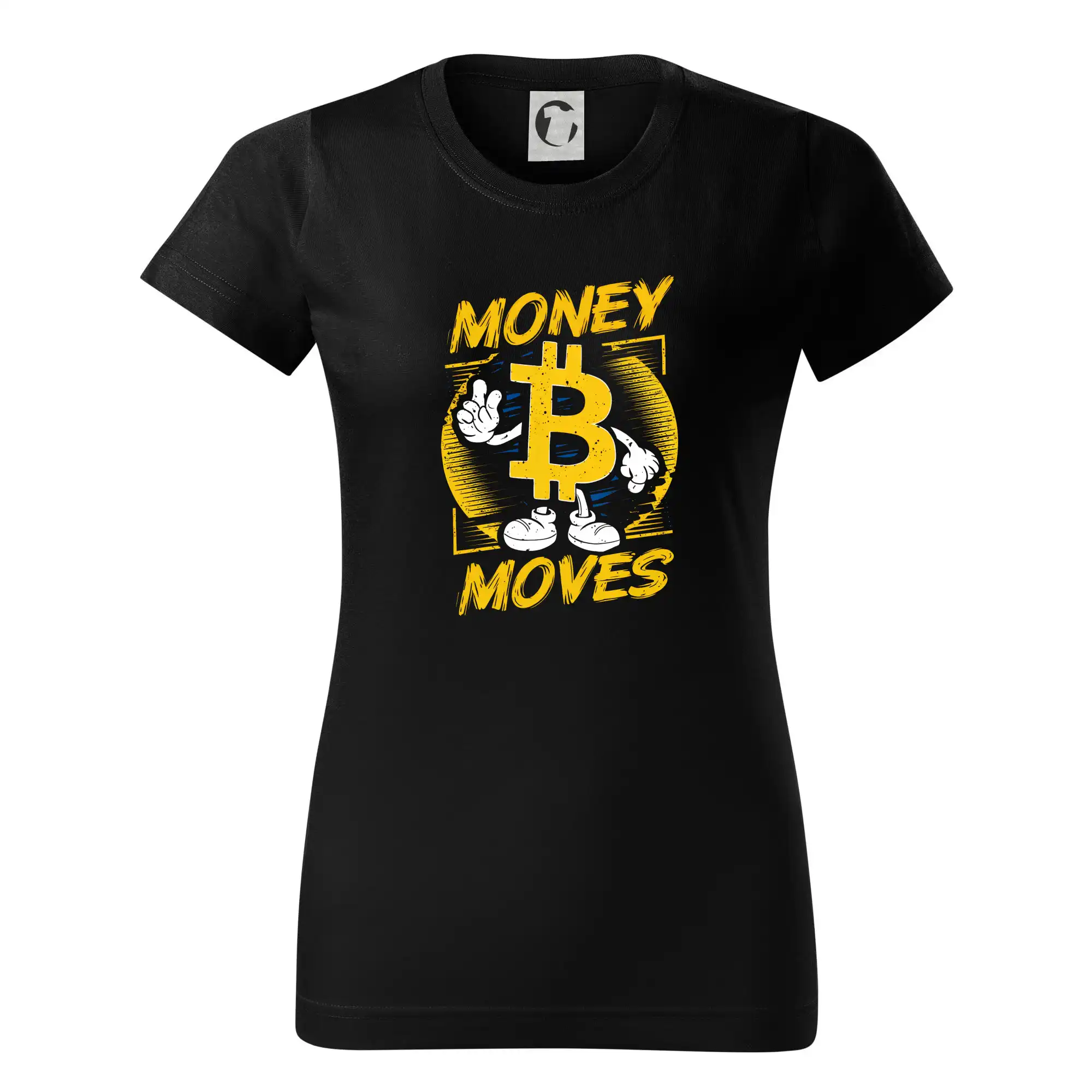 Money moves bitcoin mascot - Dámske tričko basic - ľahko voľnejšie a dlhšie
