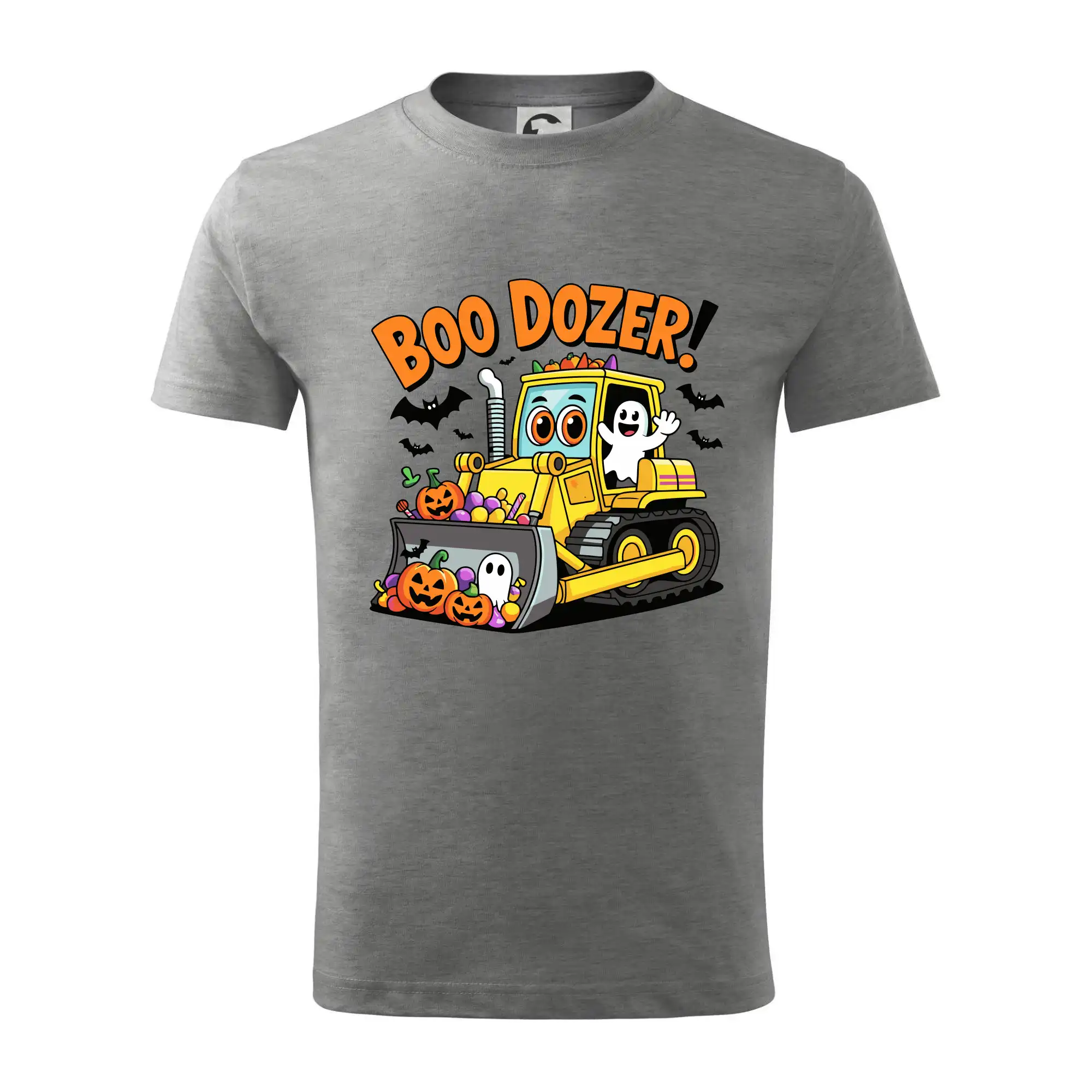 Grafické tričká - Halloweensky boo dozér - Tričko detské bavlnené