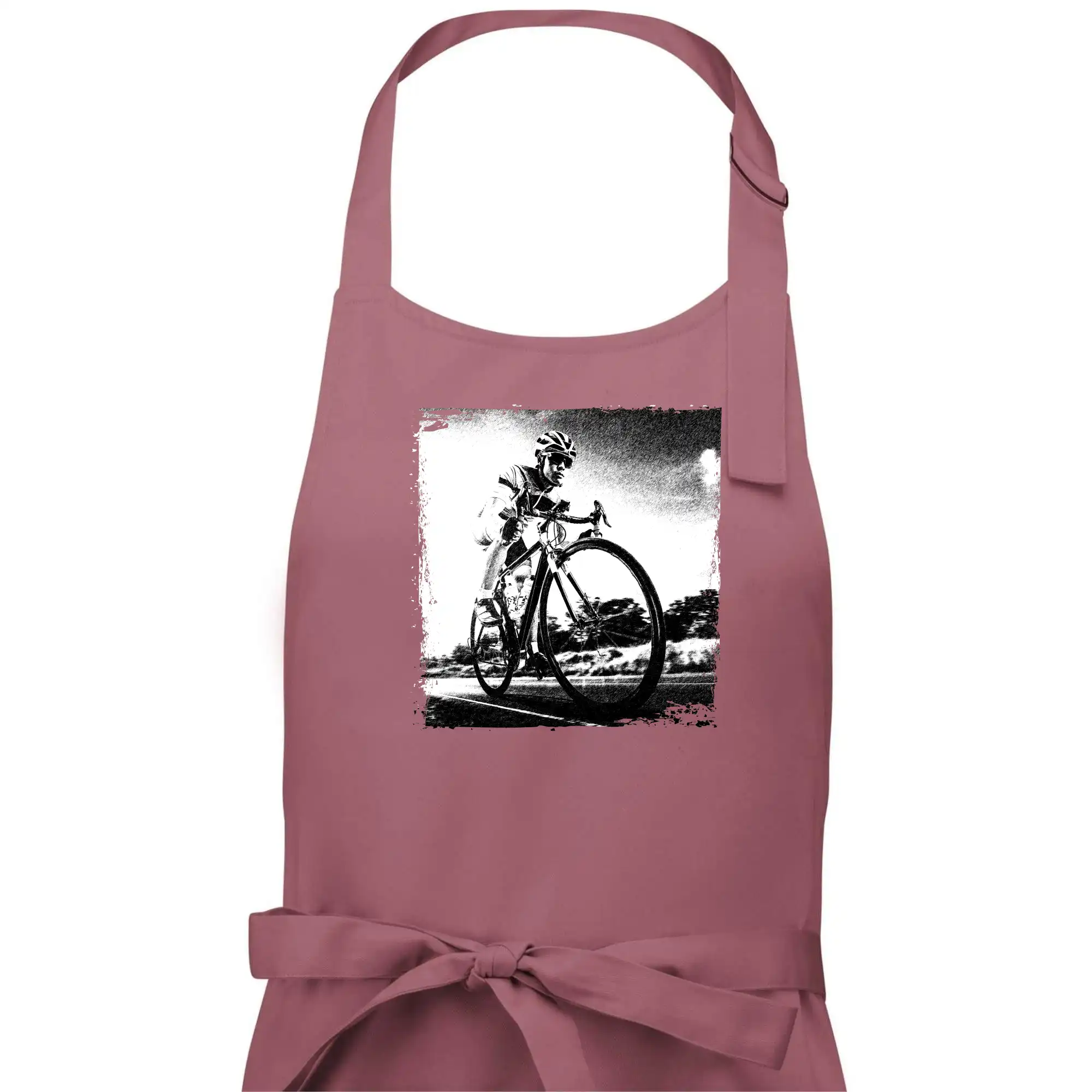 Cyklista černobílá cesta