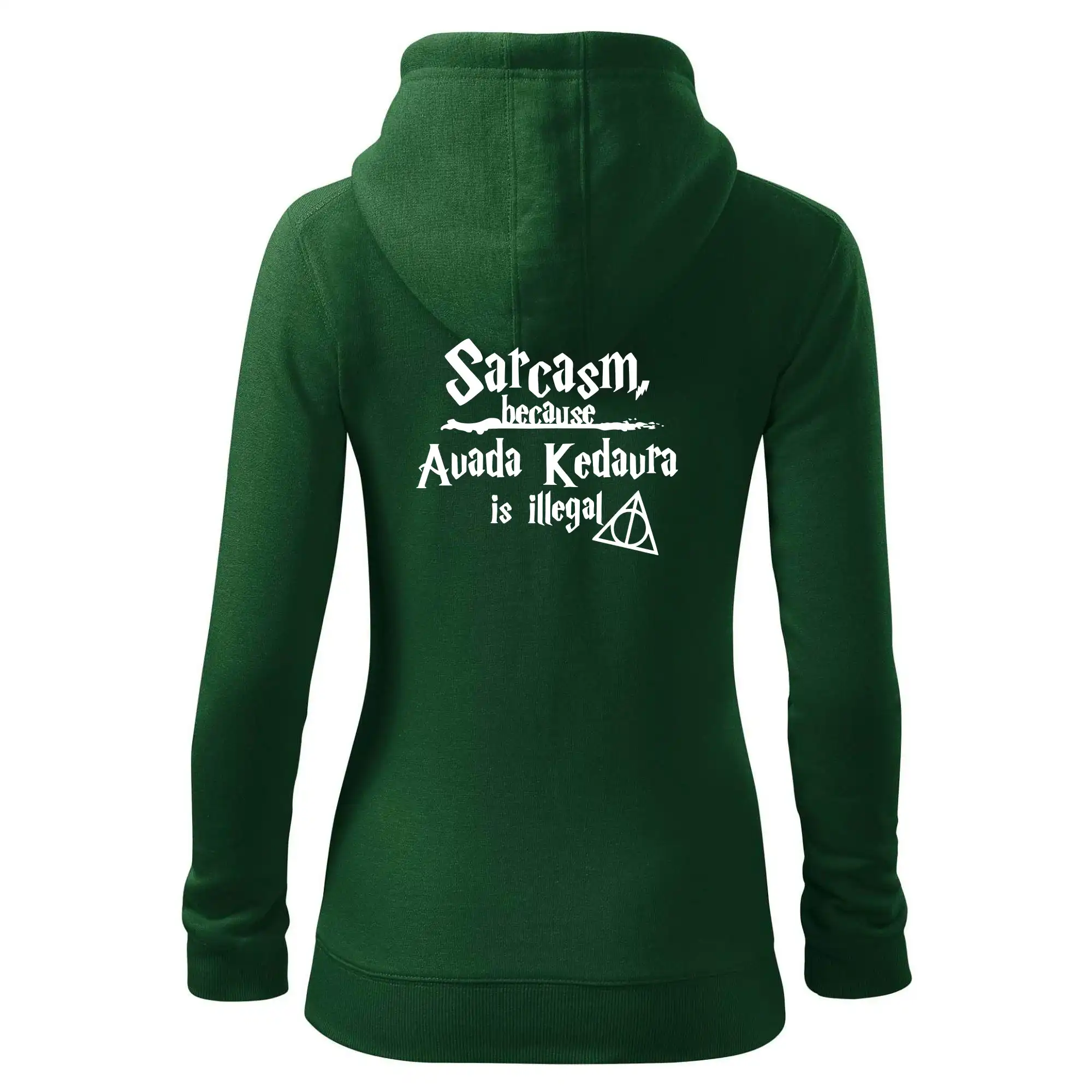 Harry - Sarcasm, because Avada Kedavra is illegal