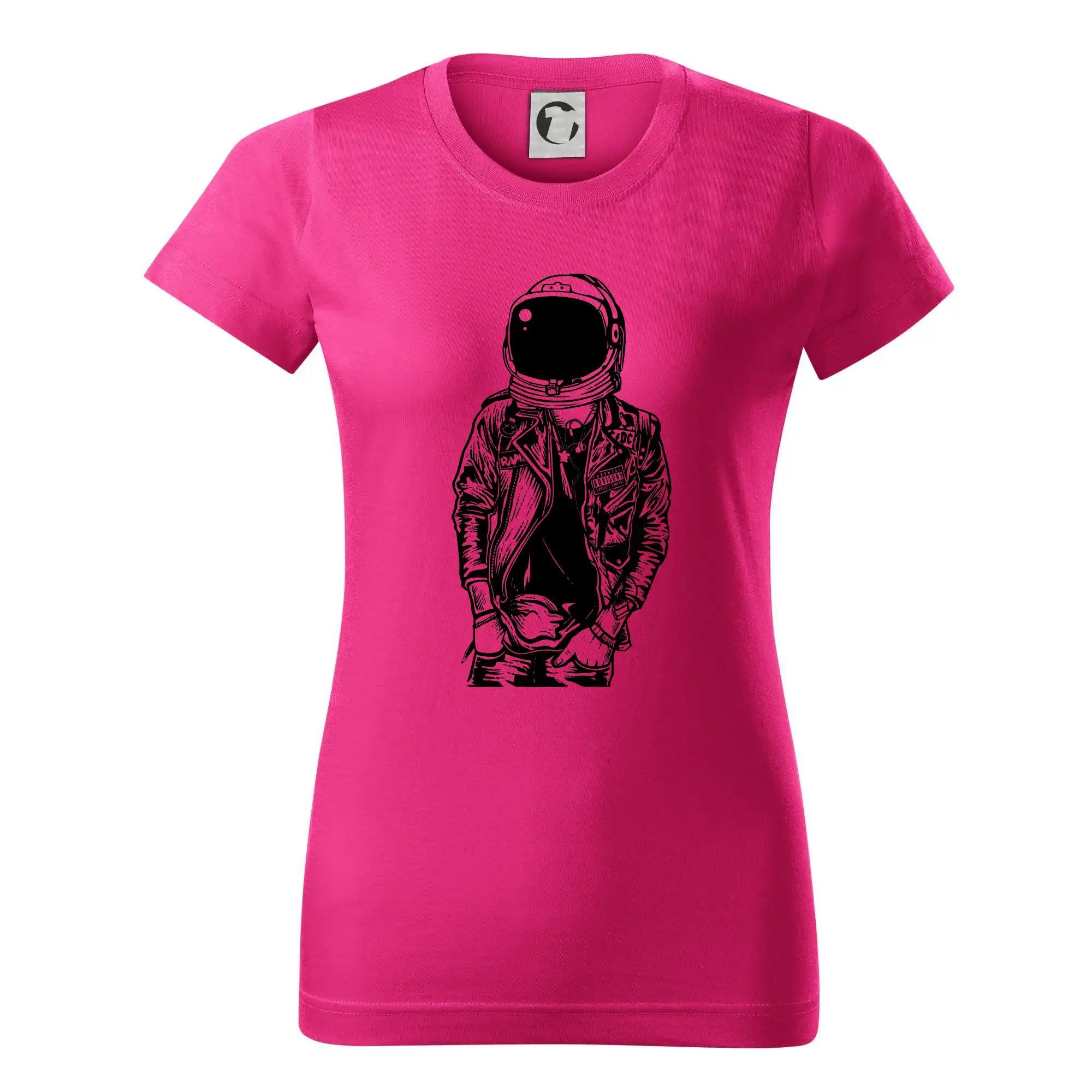Grafické tričká - Astronaut Punkster - Dámske tričko basic - ľahko voľnejšie a dlhšie