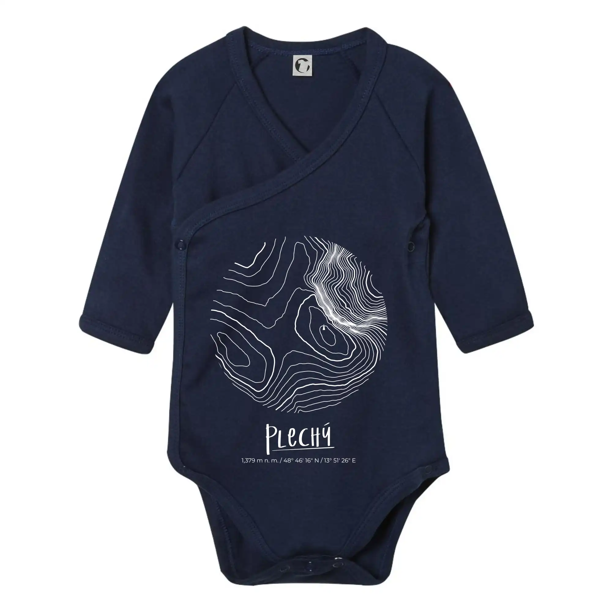 Plechý - vrstevnice v kruhu