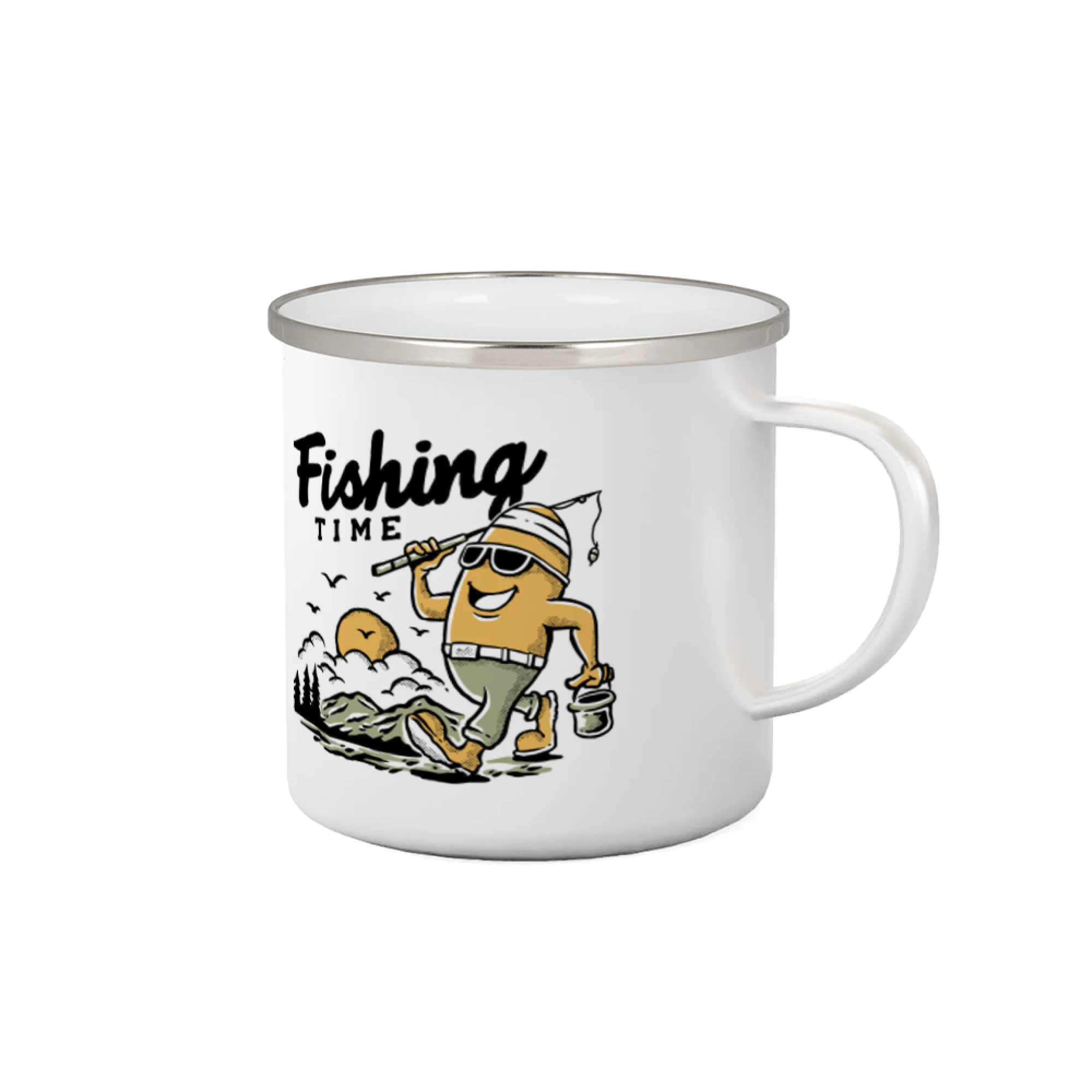 Tričká pre rybárov s potlačou - Fishing Time na výlete - Plecháčik