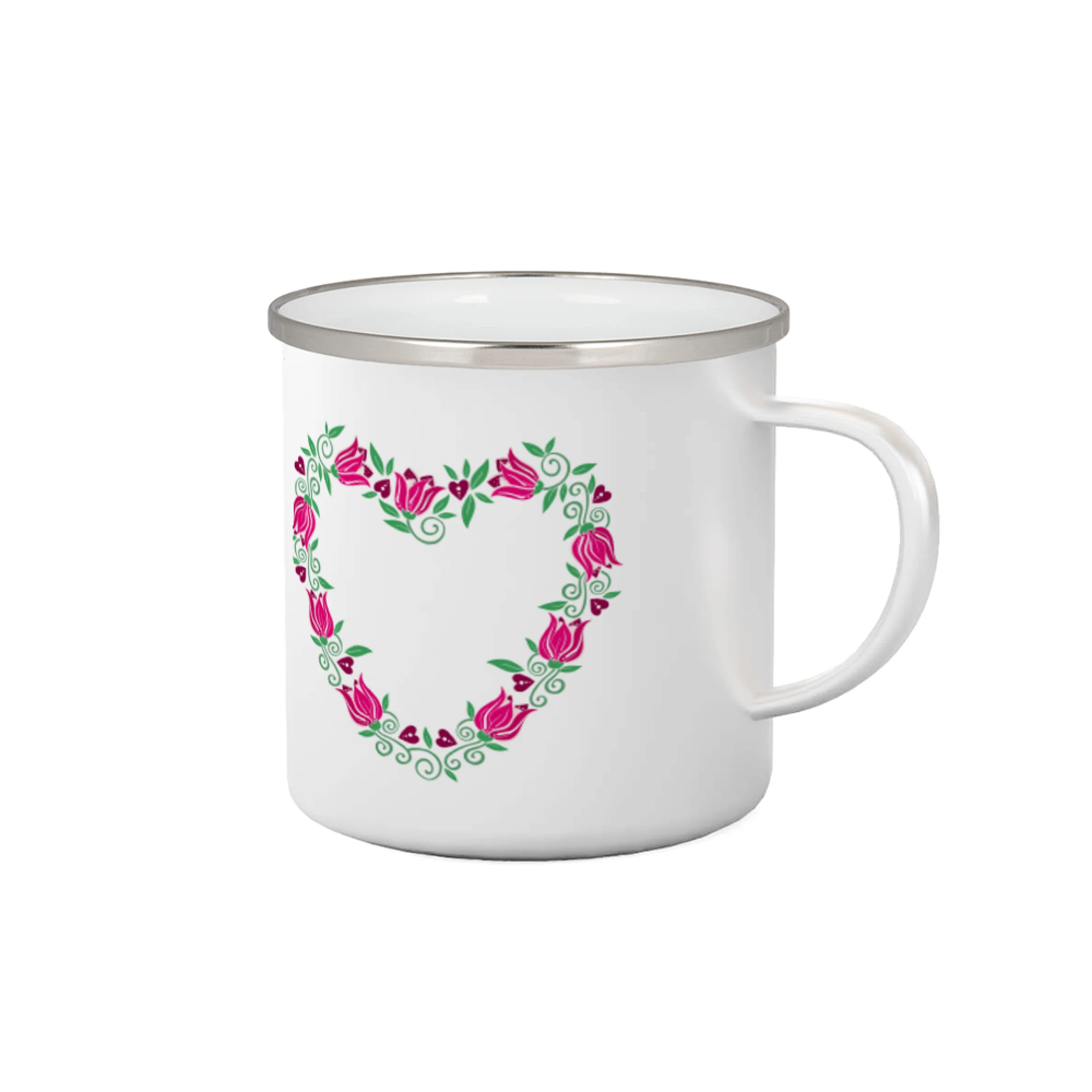 Tričká s kvetinami - Červené tulipánové srdiečko (Pecka design) - Plecháčik