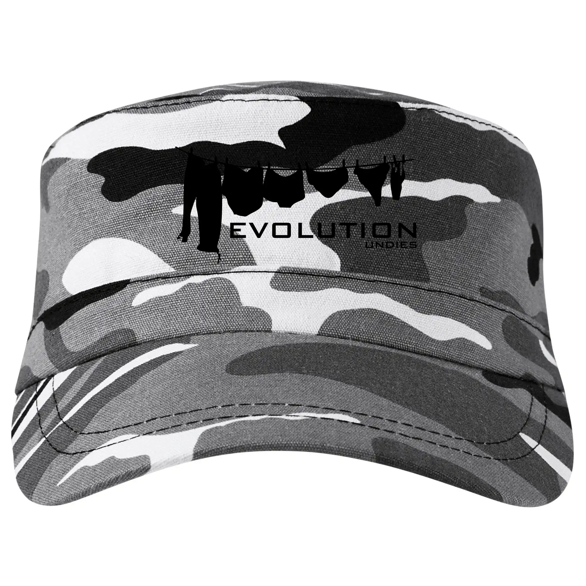 Tričká s potlačou evolúcia - Evolúcia spodnej bielizne - Šiltovka CAMO