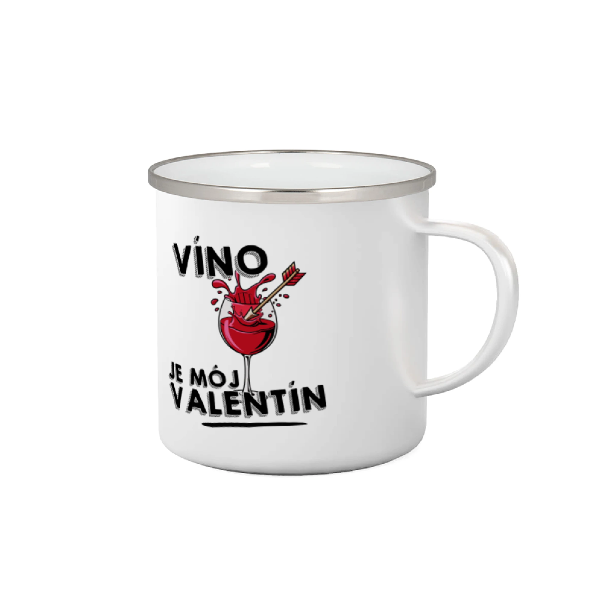 Tričká pre zamilovaných - Víno je môj valentín - Plecháčik