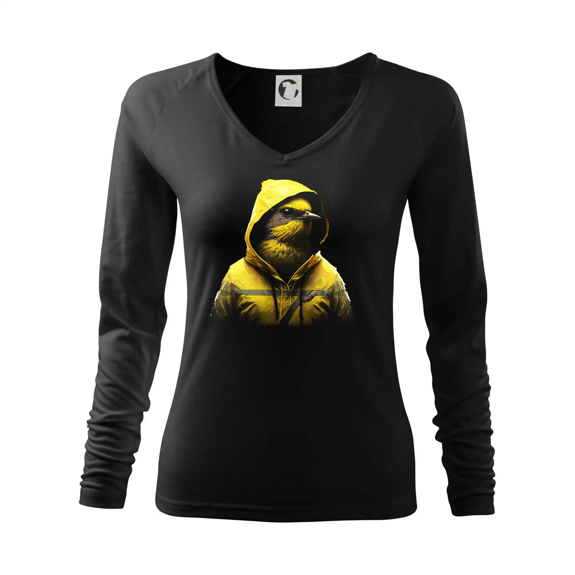 Tričká so zvieratami - Kanárek v bundě - Tričko dámske Elegance