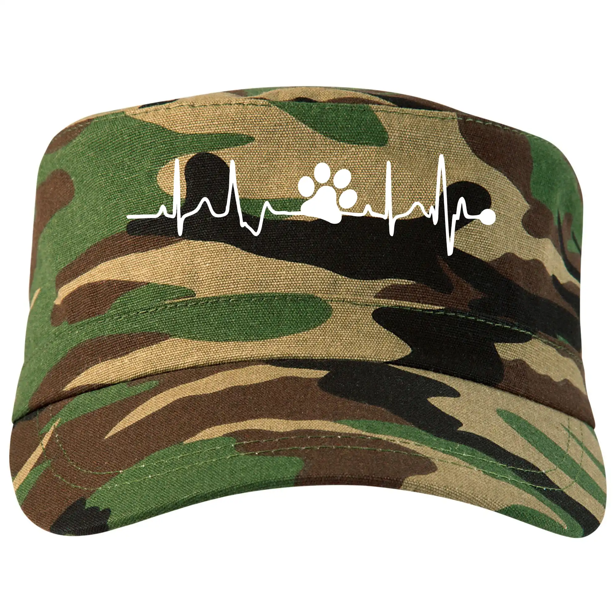 Tričká so psami - Ekg psia labka - Šiltovka CAMO