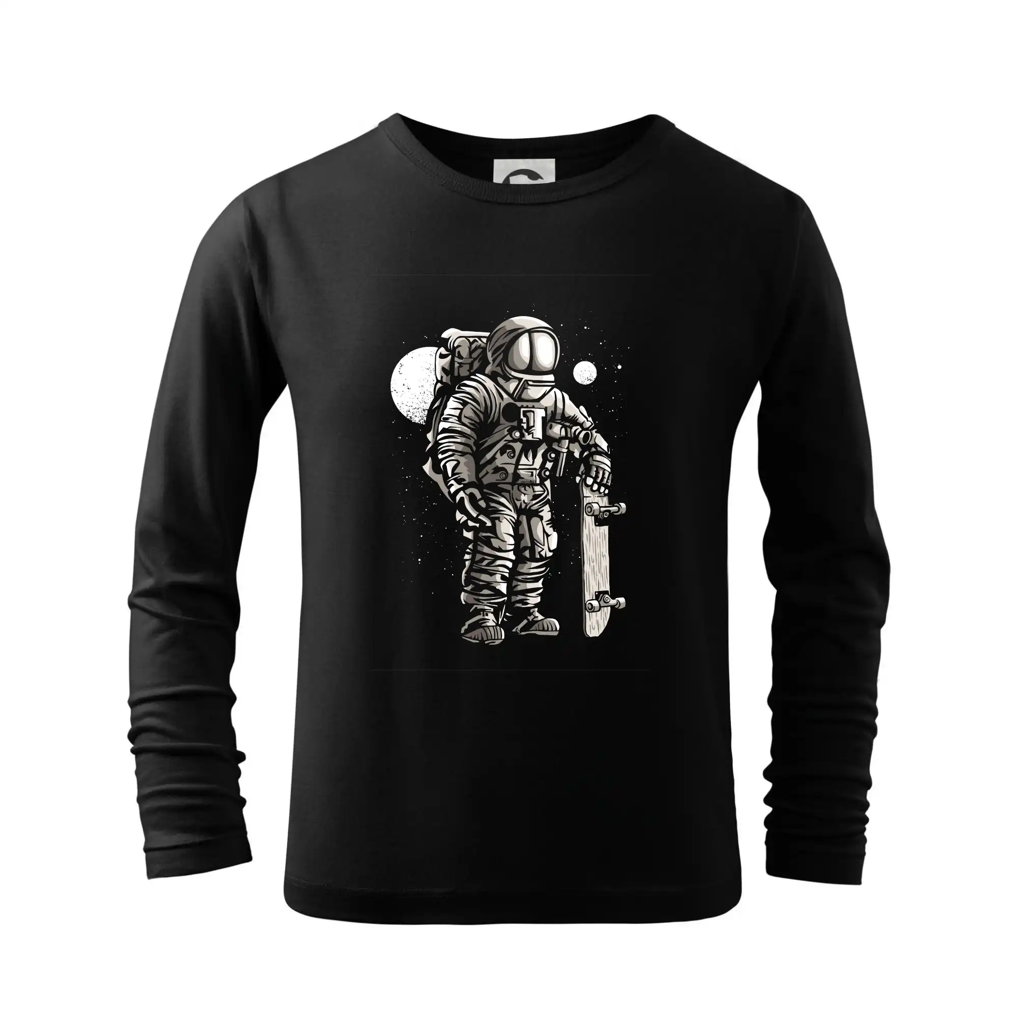 Longboard a Skatebord - Astronaut Skater - Tričko detské Long Sleeve