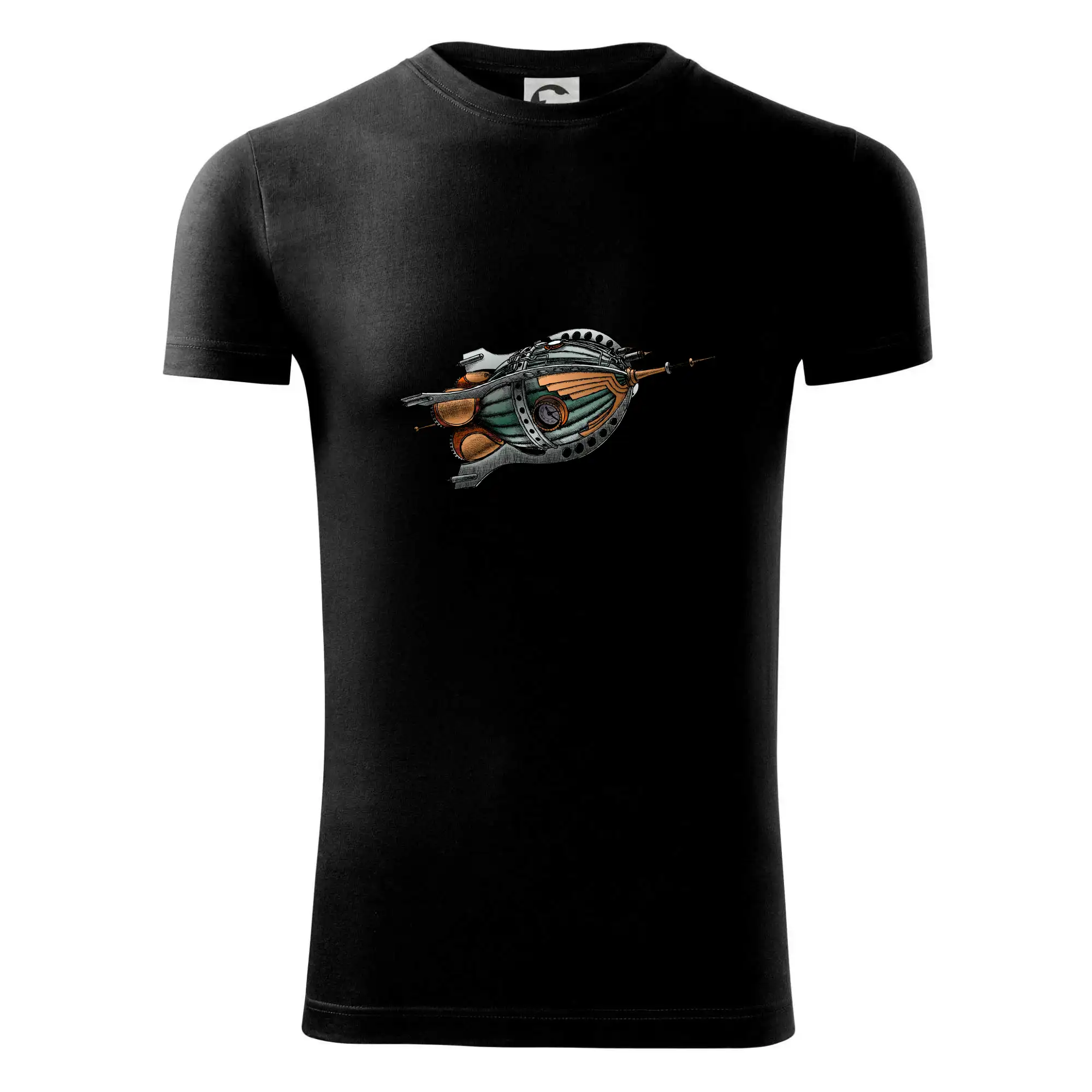 Tričká s potlačou steampunk - Steampunk raketa - Viper FIT - Pánske zúžené tričko
