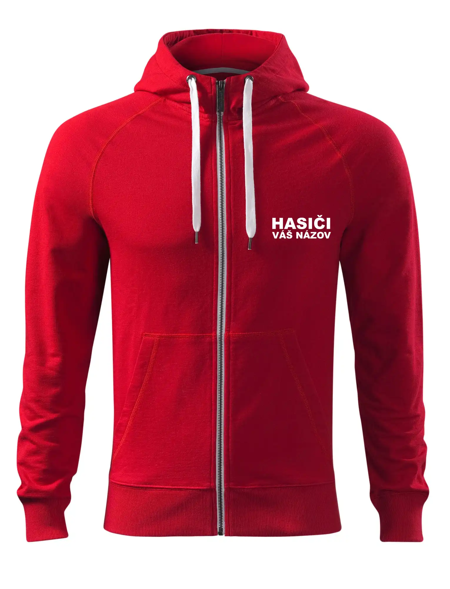 Originálne tričká pre hasičov - Hasiči nápis (názov zboru - vlastný nápis) - Mikina Voyage  - 100% bavlna