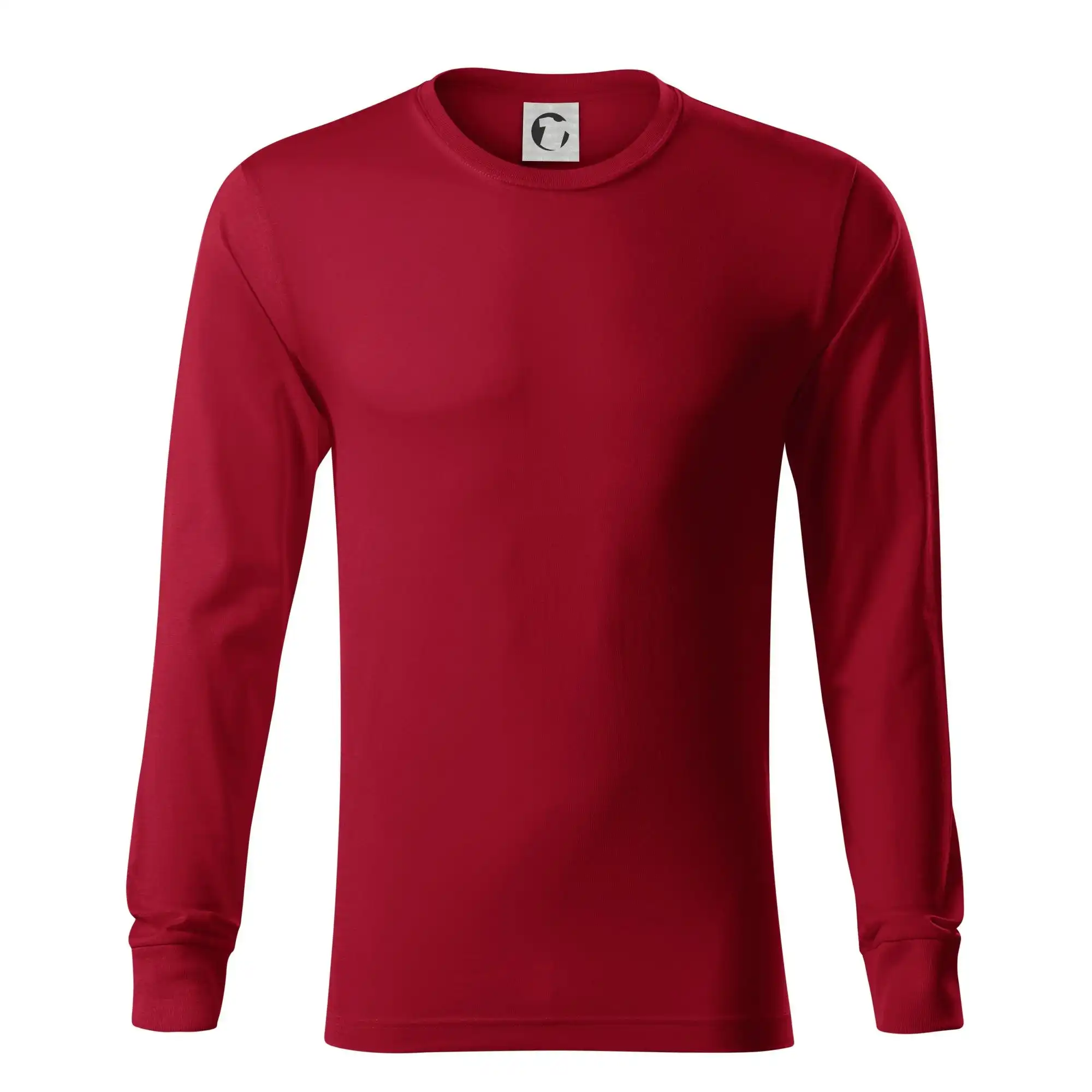 MyShirt tričká - Červené tričko - Tričko s dlhým rukávom LS R05
