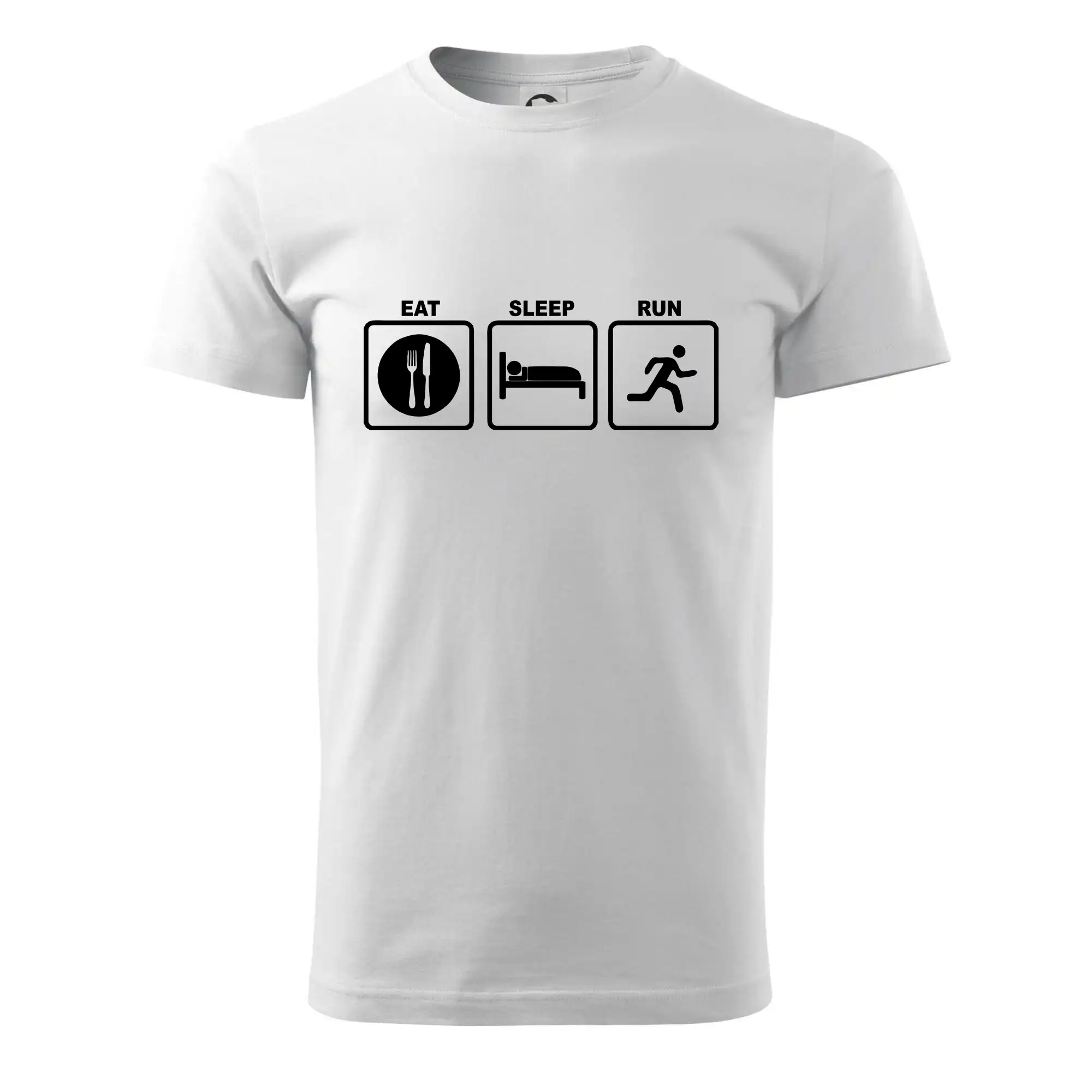 Eat sleep run čtverce
