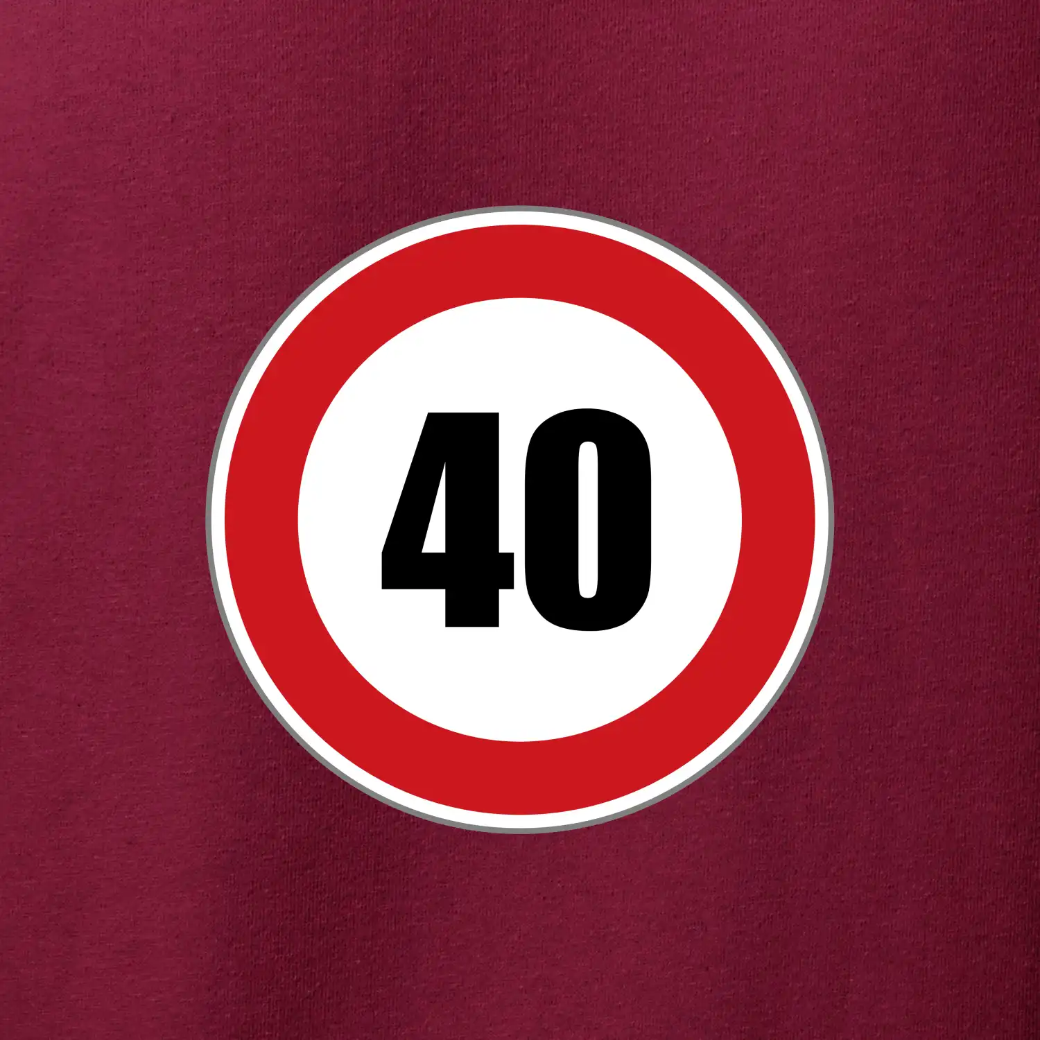 Dopravní značka - omezení rychlosti 40