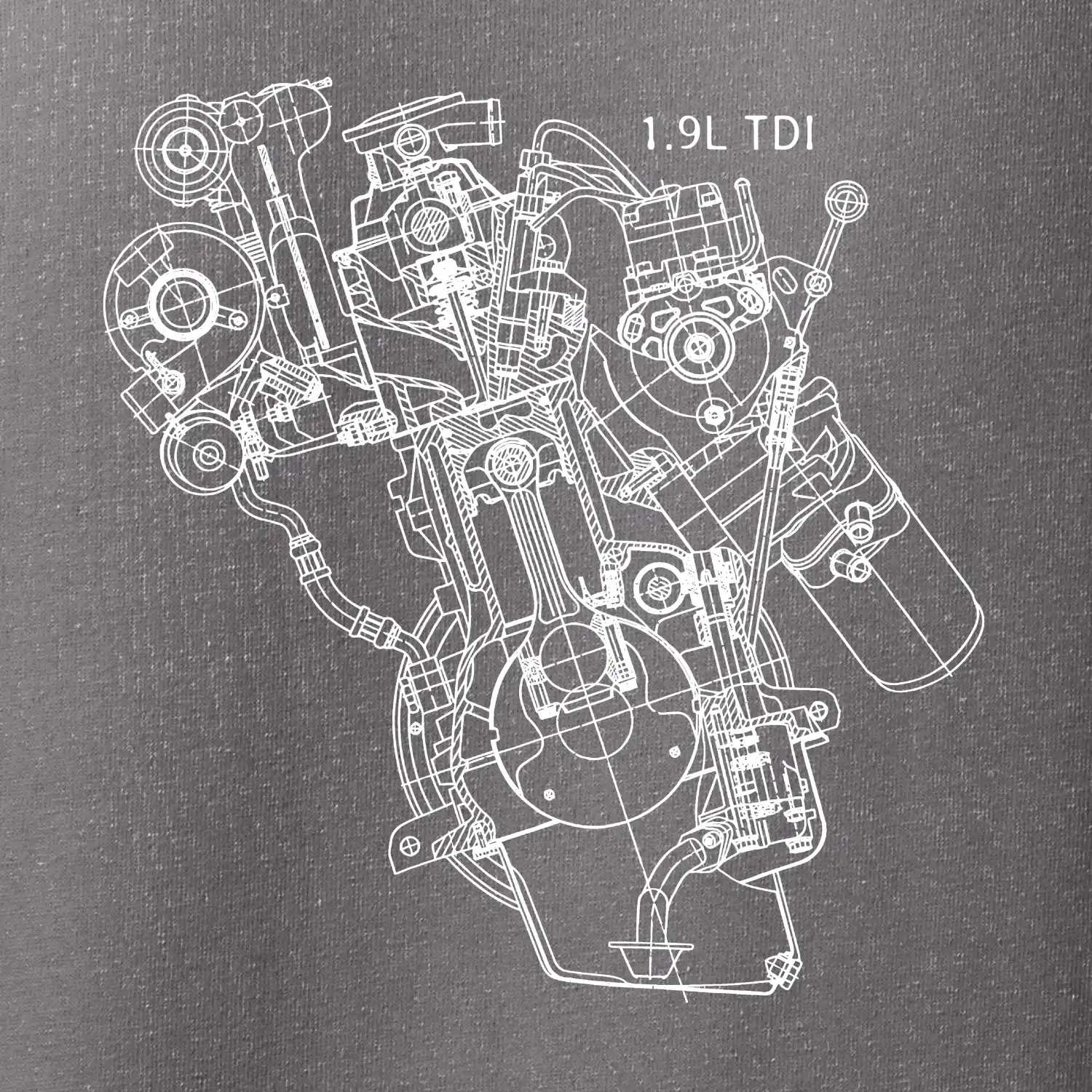 Motor Škoda/ VW 1.9L  TDI z boku