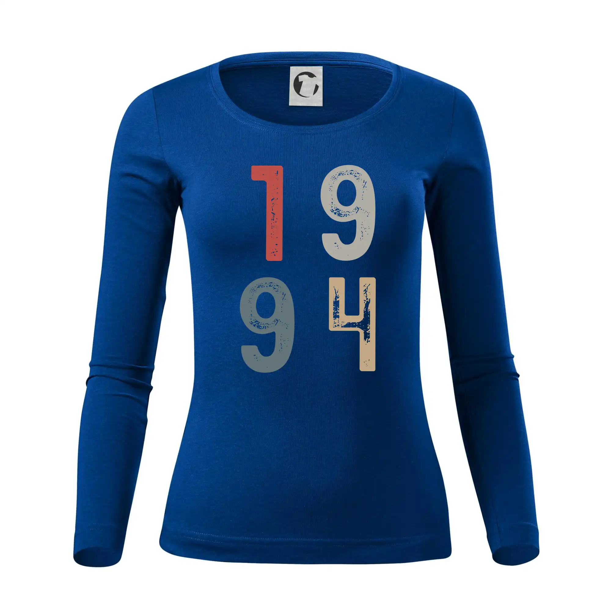 Tričká k narodeninám - Vintage číslica 1994 - Dámske tričko FIT-T LS - zužené