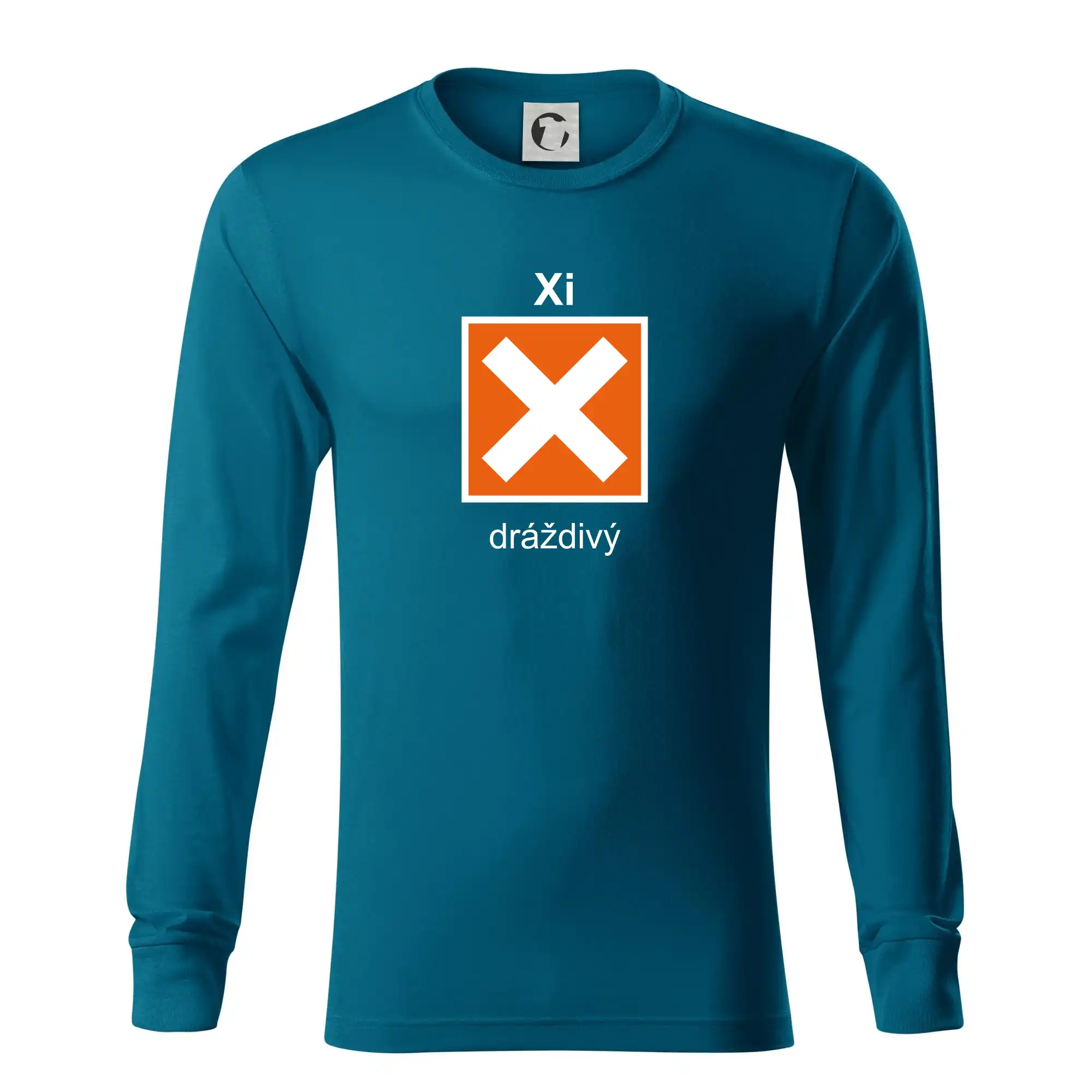 Xi Dráždivý - Výstražná tabulka na tričku