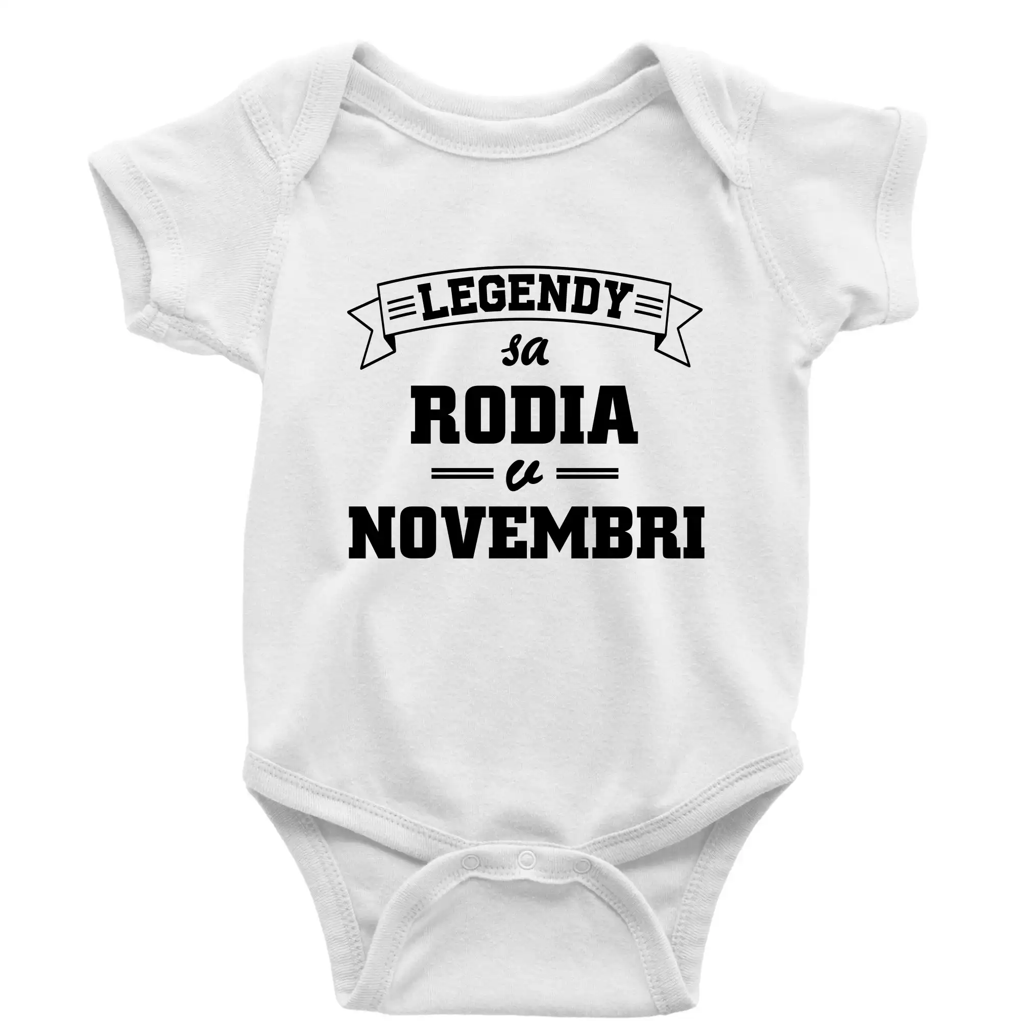 Tričká pre narodených v novembri - Legendy sa rodia v novembri - Body dojčenské s krátkym rukávom