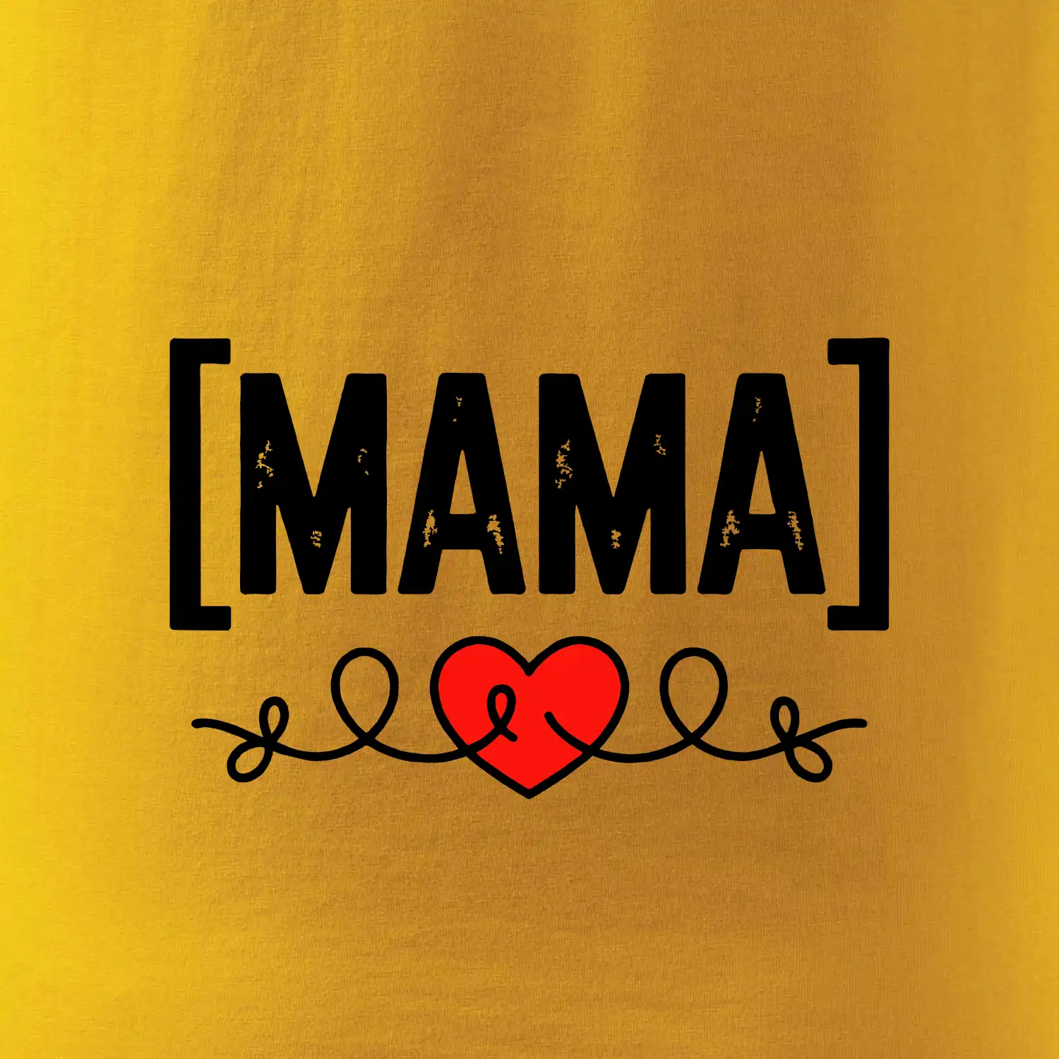 Nápis mama a srdce SK