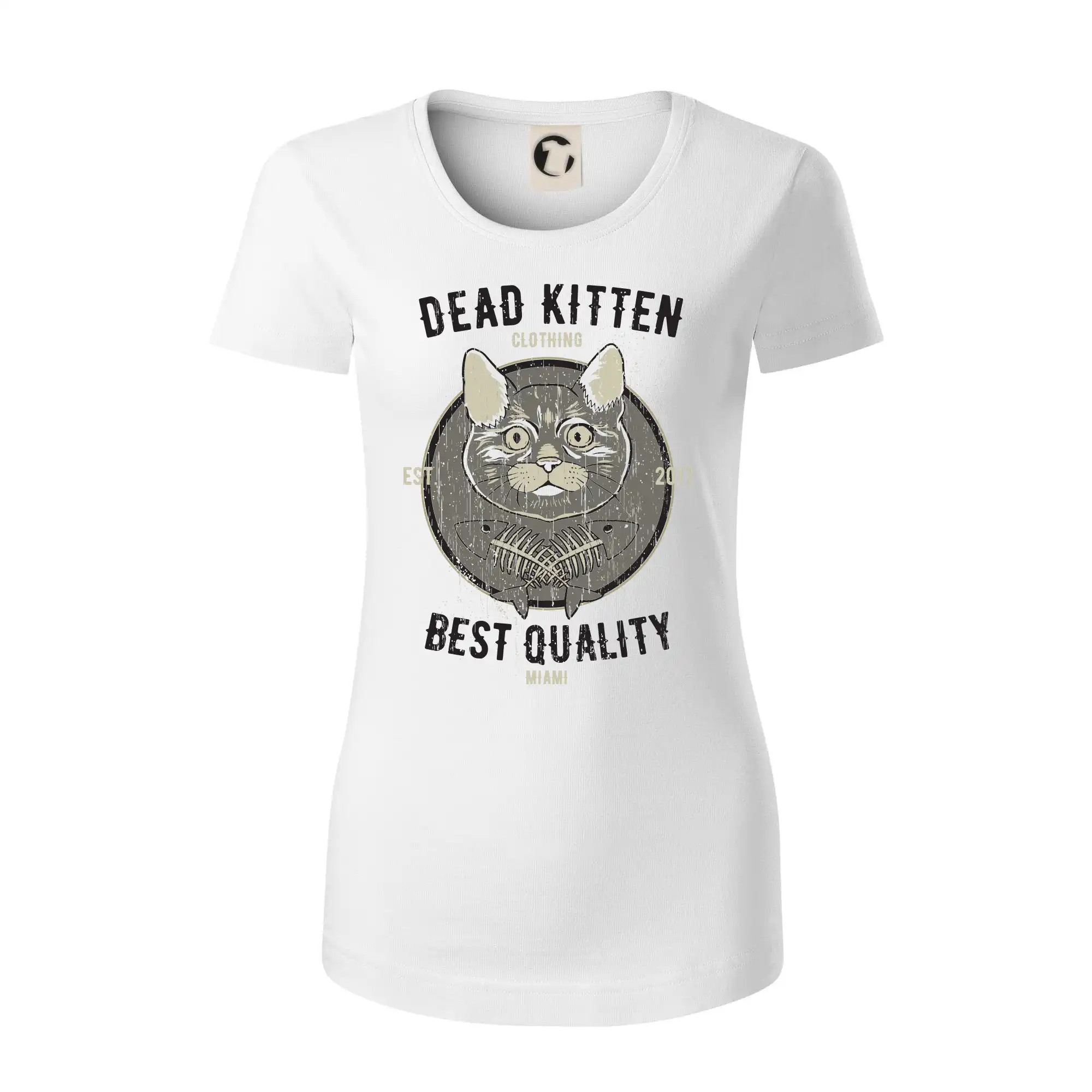 Vtipná tričká s mačkou - Cat deadkitten - Dámske tričko z organickej bavlny Origin (GOTS)