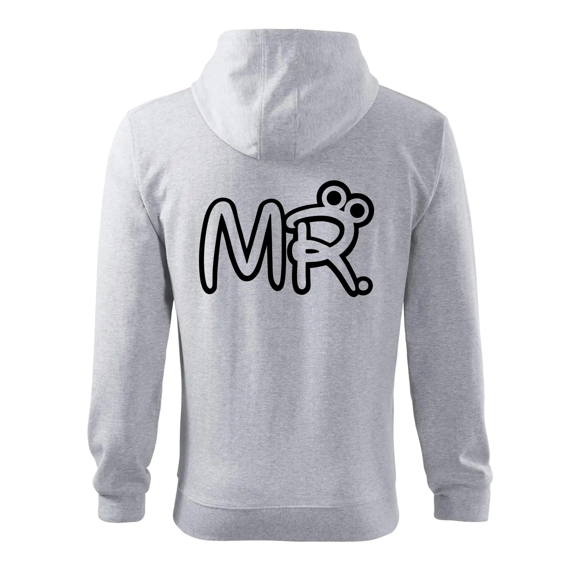 Rodinné tričká - Mr, Mrs a Jr rodinná trička - Mikina s kapucňou na zips trendy zipper