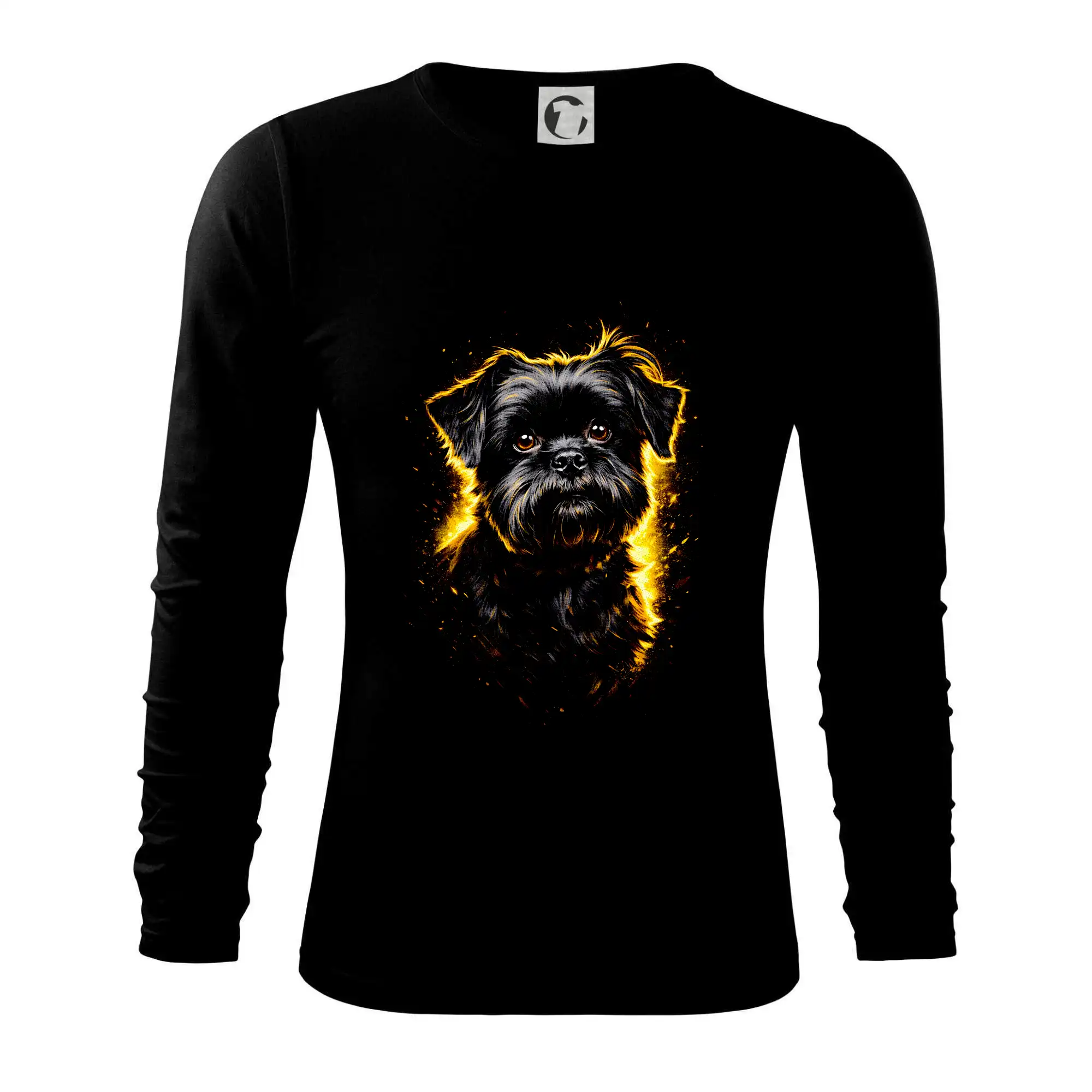 Ostatné psie plemená - Obrázok poltón Opičí pinč - Tričko s dlhým rukávom FIT-T long sleeve