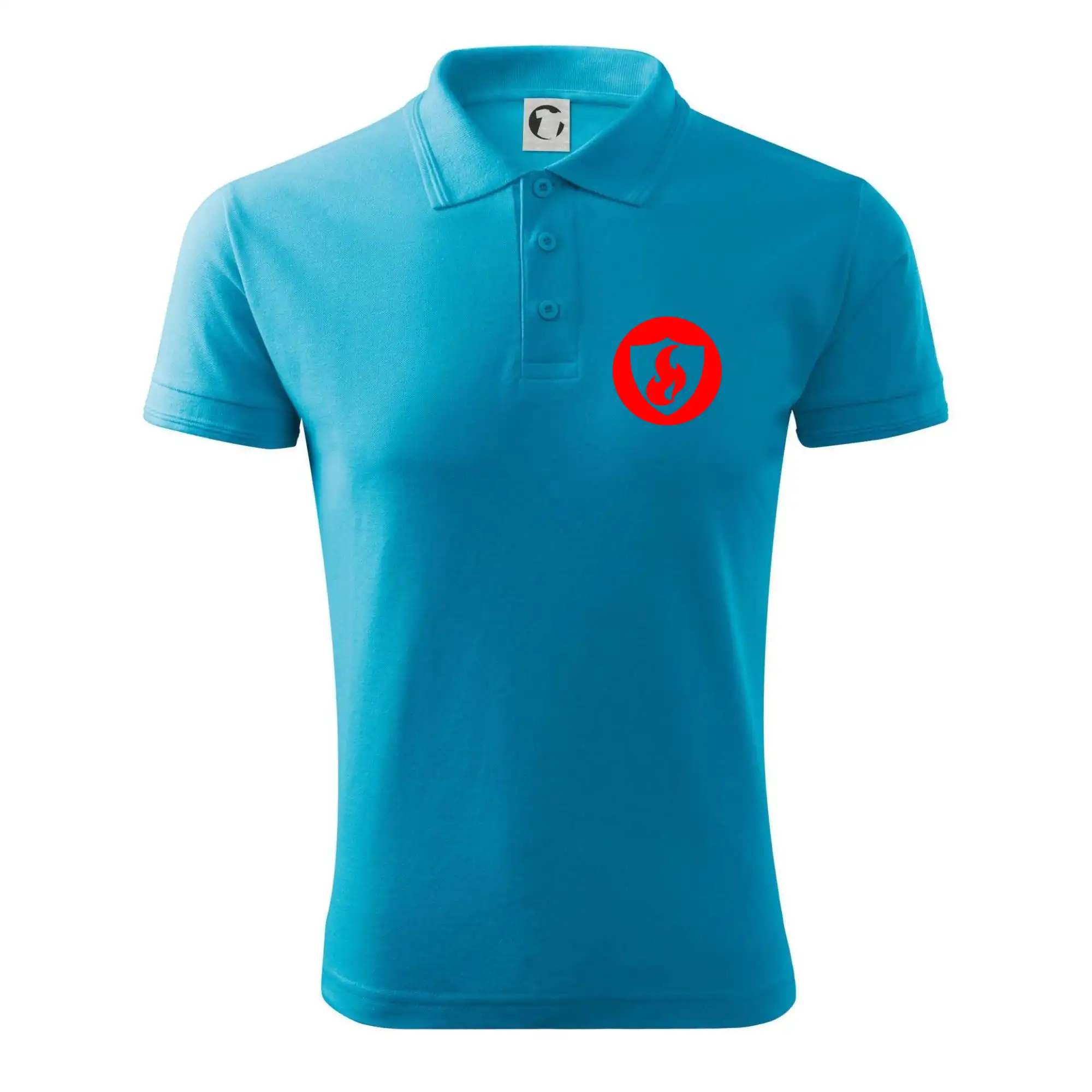 Originálne tričká pre hasičov - Erb plameň na prso - Polokošeľa pánska Pique Polo 203
