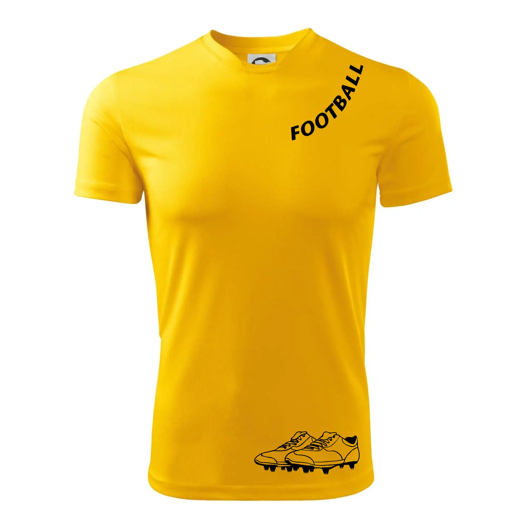 Tričká pre futbalistov - FOOTBALL nápis šikmo - Pánske tričko Fantasy športové