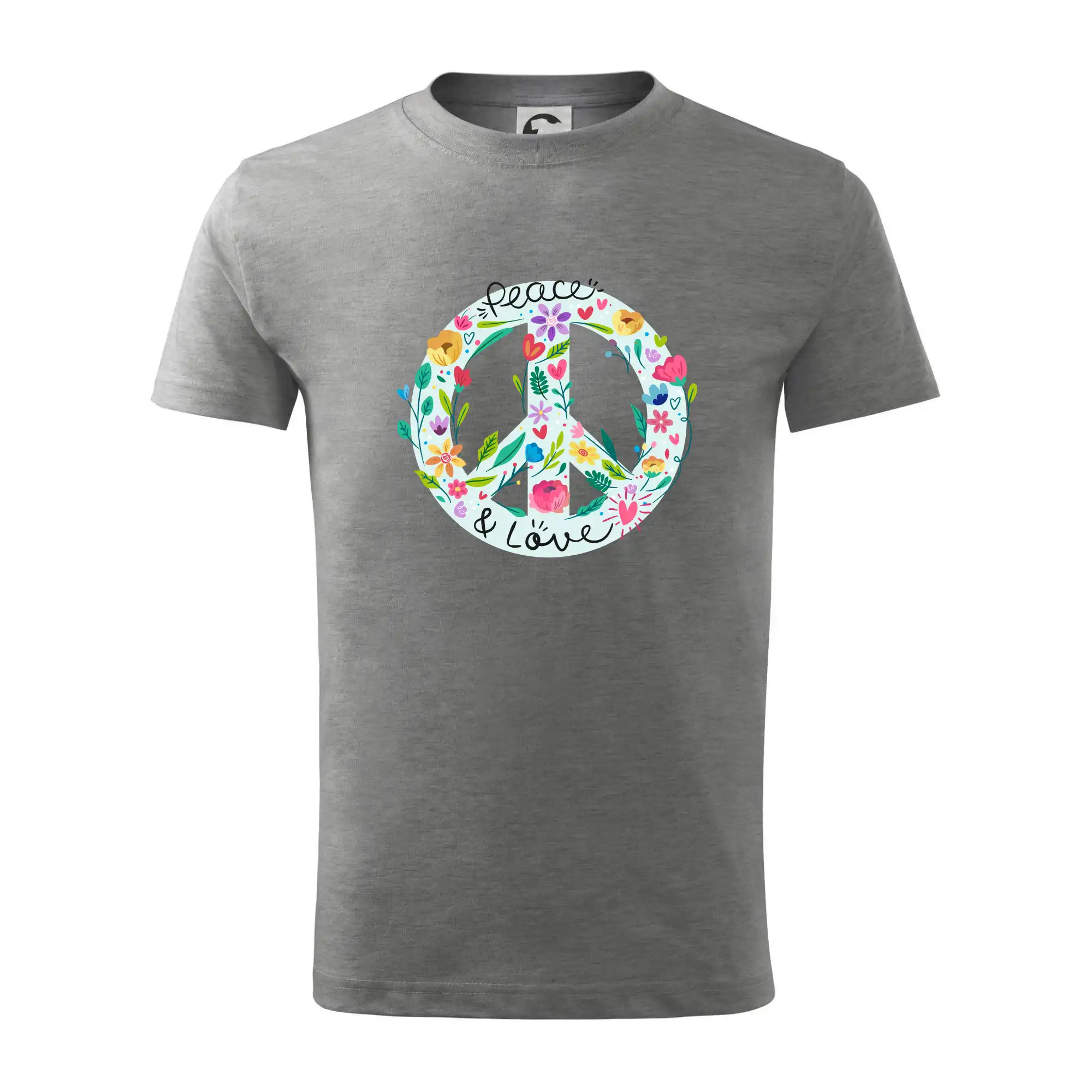 Tričká pre pohodový ľudí - Peace and love symbol - Tričko detské bavlnené