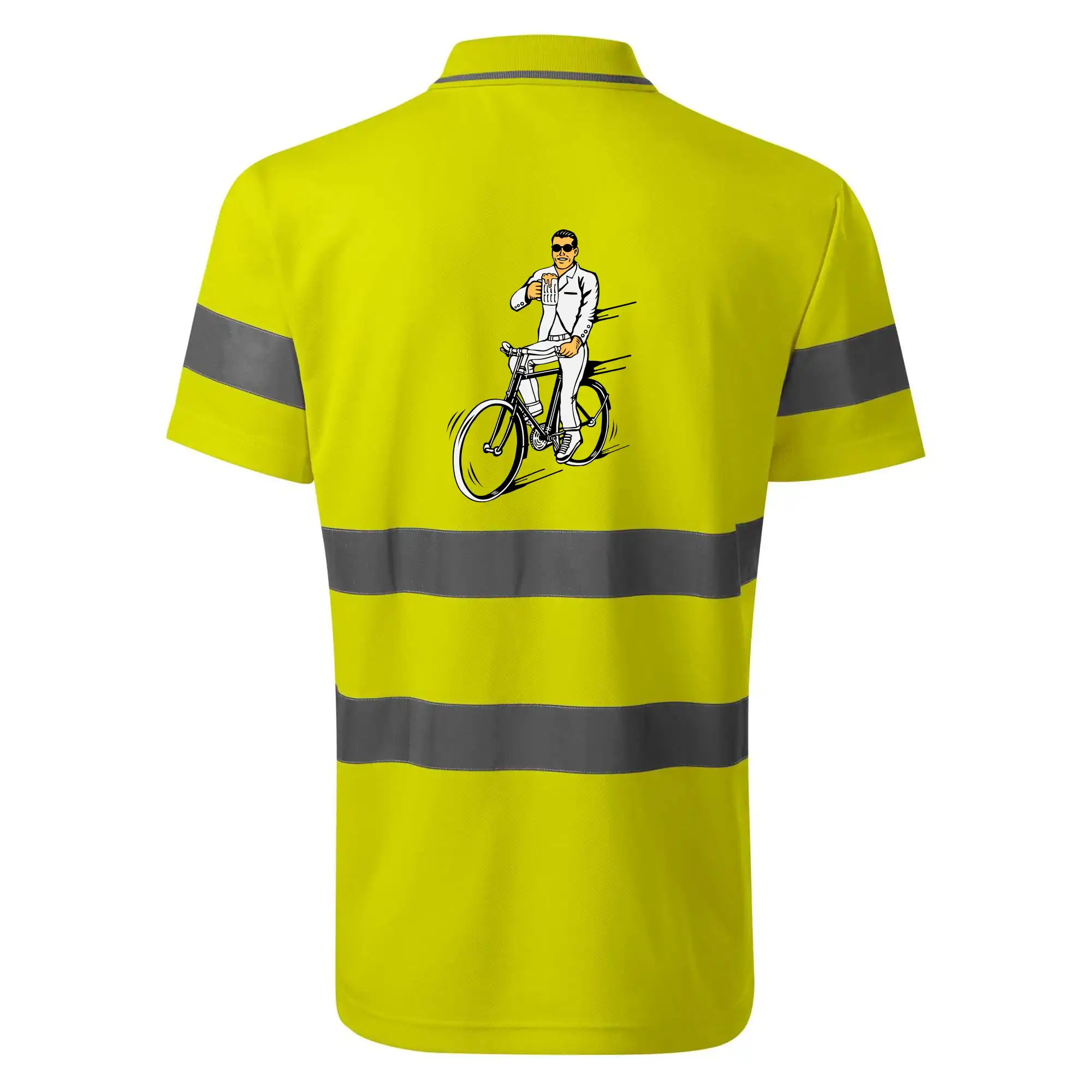 Gentleman na kole s pivem