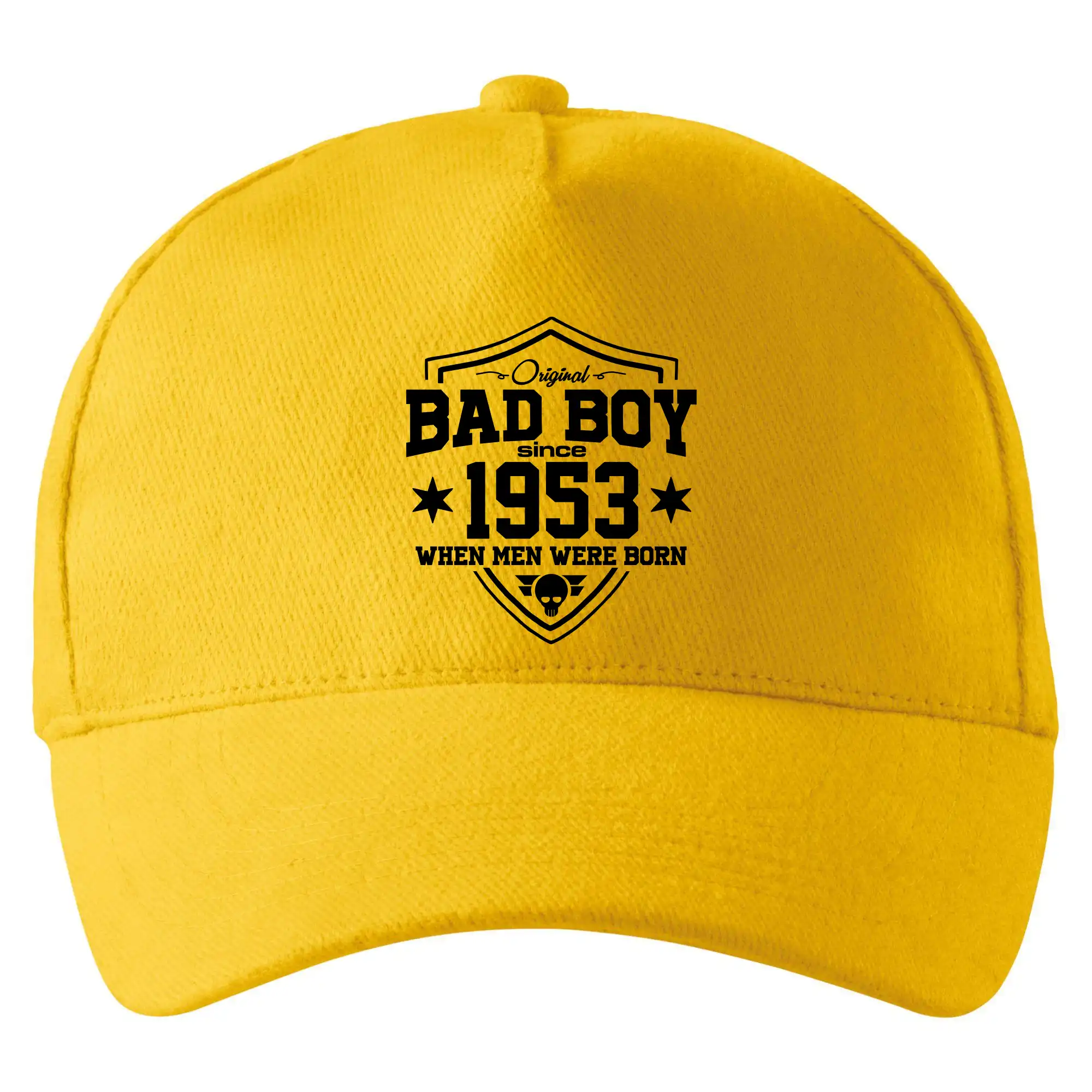Tričká k narodeninám - Bad boy since 1953 - Šiltovka so zahnutým šiltom a mosaznou sponou